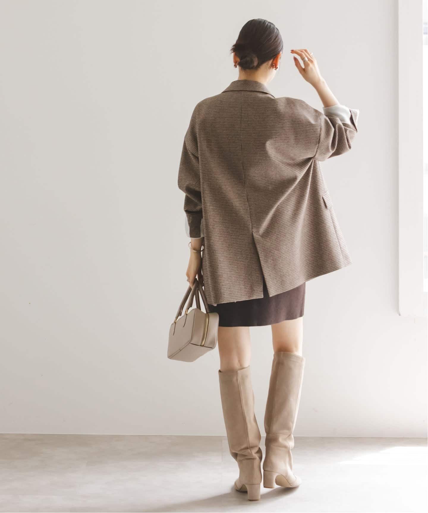 接結タック編みミニスカート（ミニスカート）｜NOBLE（ノーブル）の