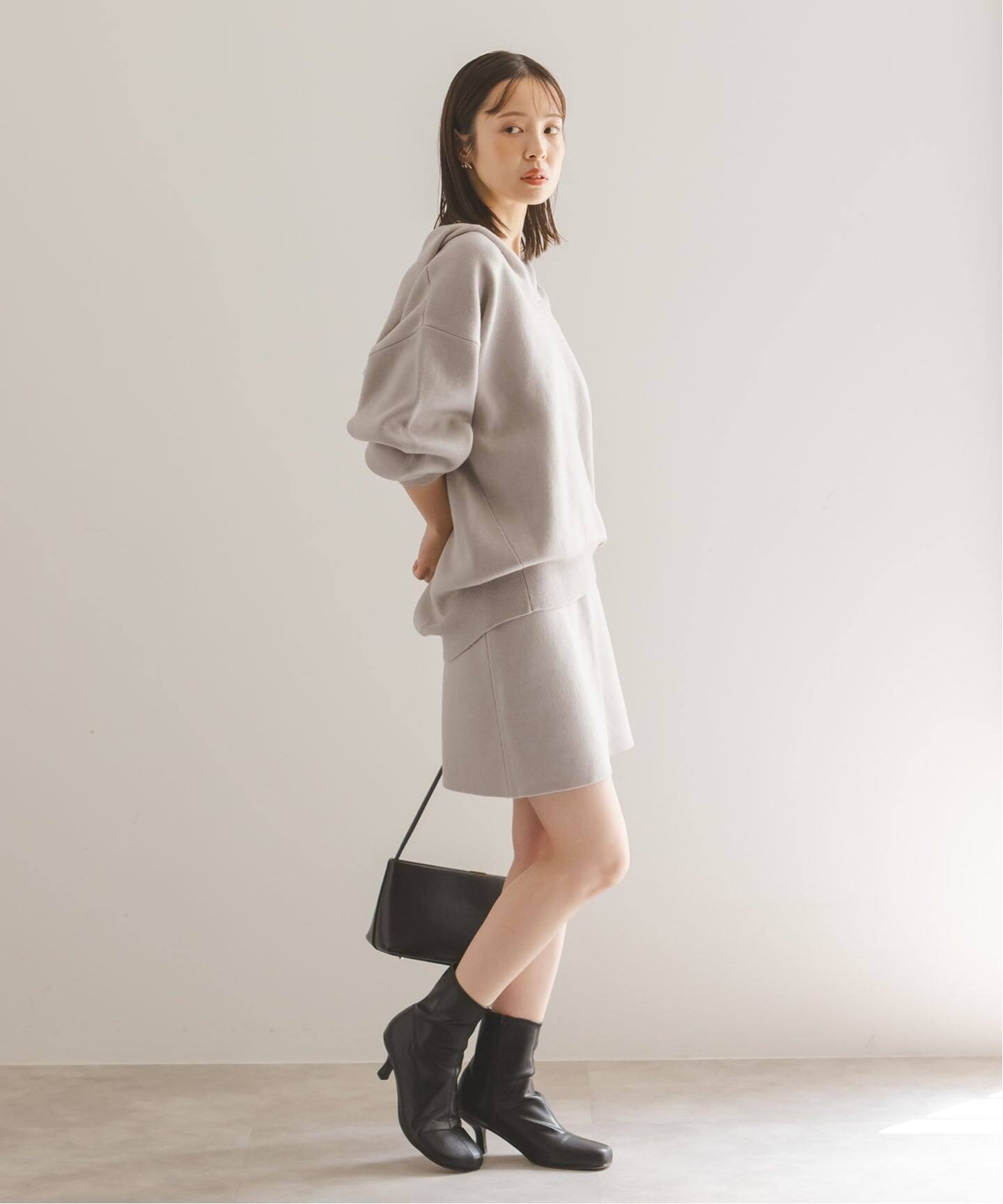 接結タック編みミニスカート（ミニスカート）｜NOBLE（ノーブル）の