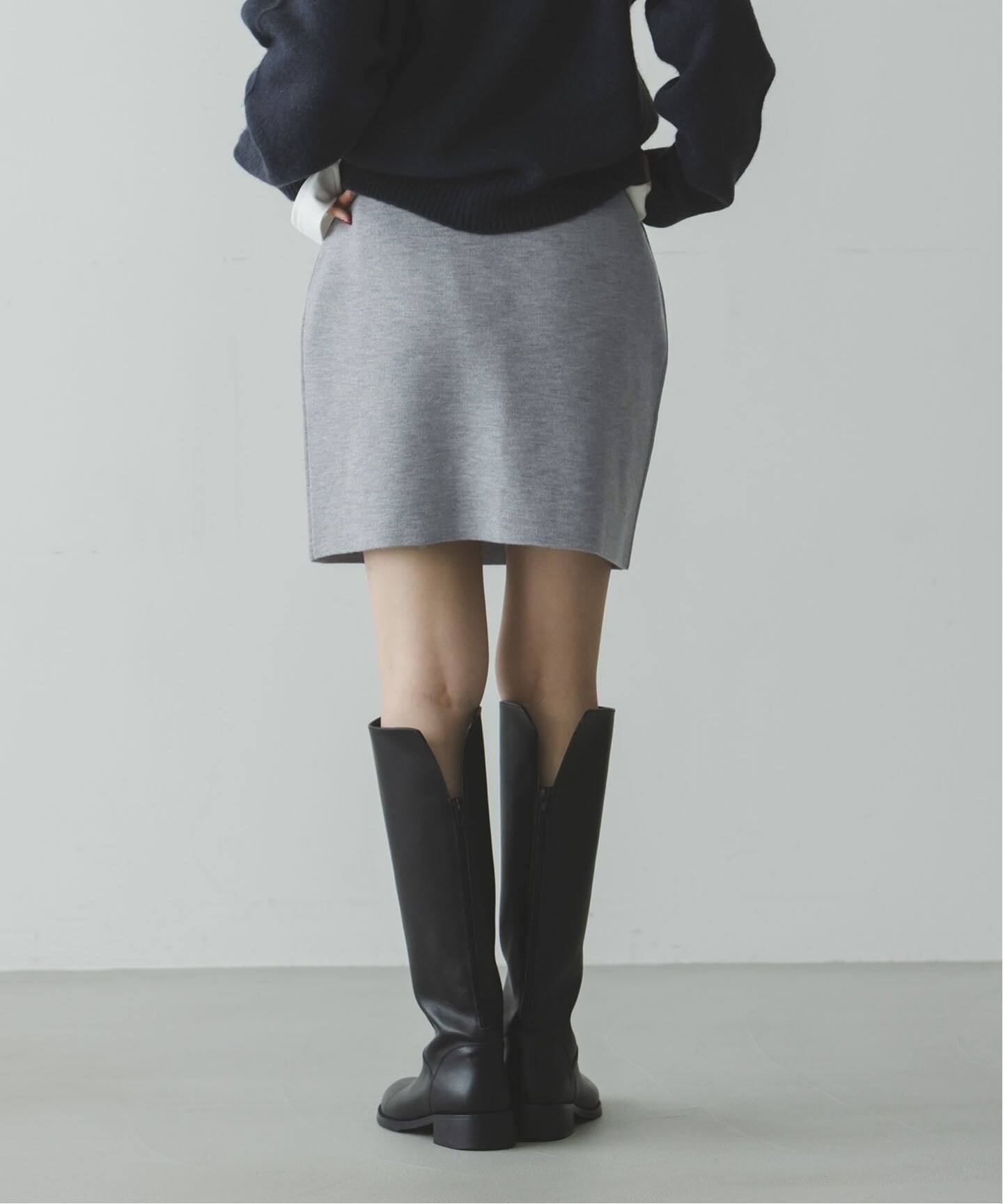 追加》接結タック編みミニスカート（ミニスカート）｜NOBLE（ノーブル