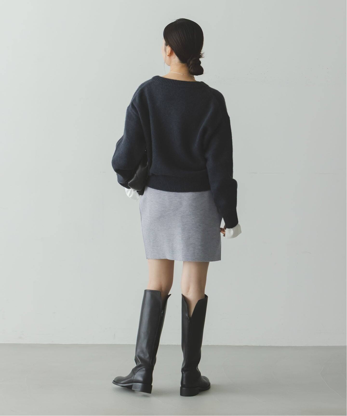 追加》接結タック編みミニスカート（ミニスカート）｜NOBLE（ノーブル