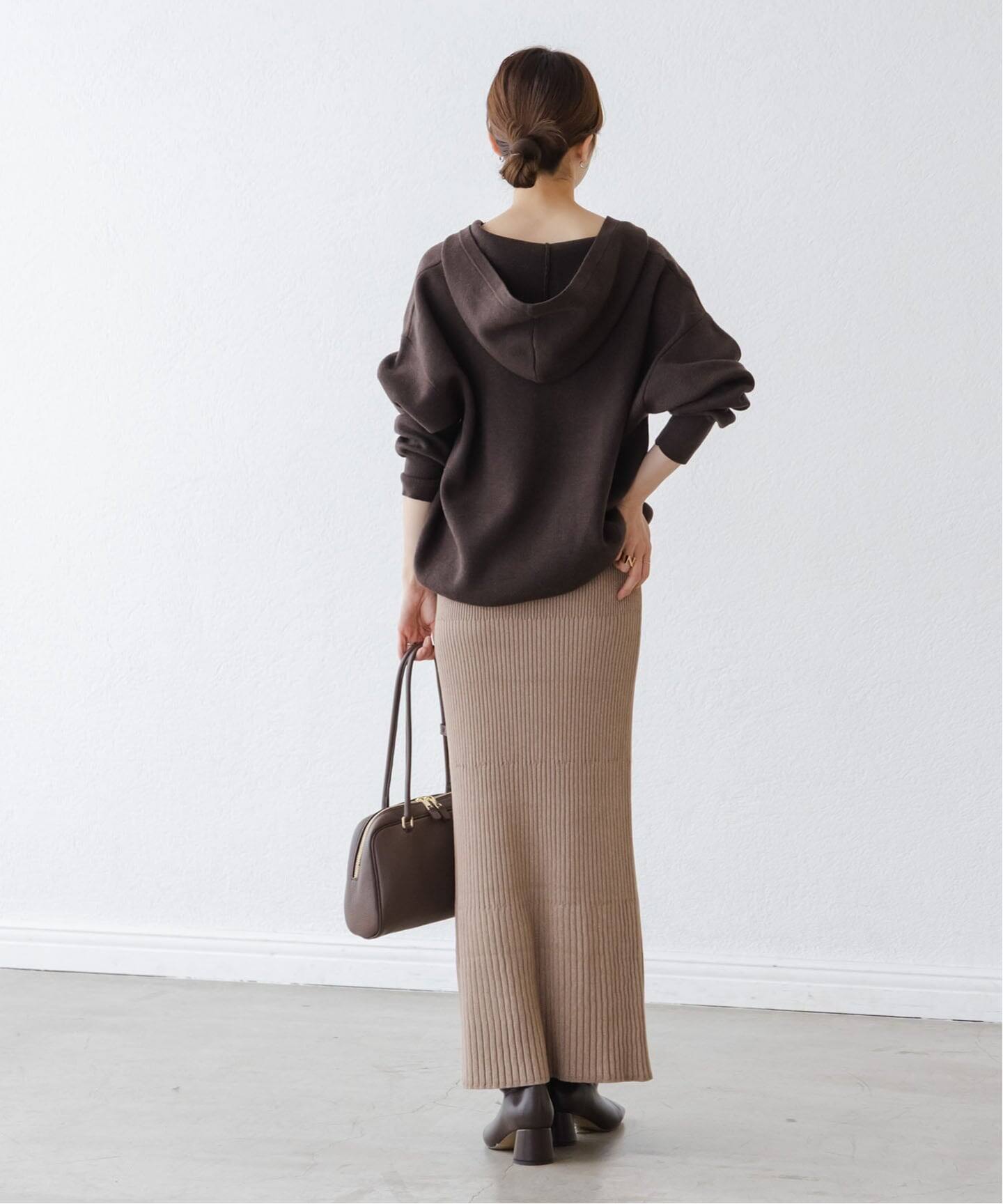 追加2》リブニットタイトスカート（ロング・マキシ丈スカート）｜NOBLE