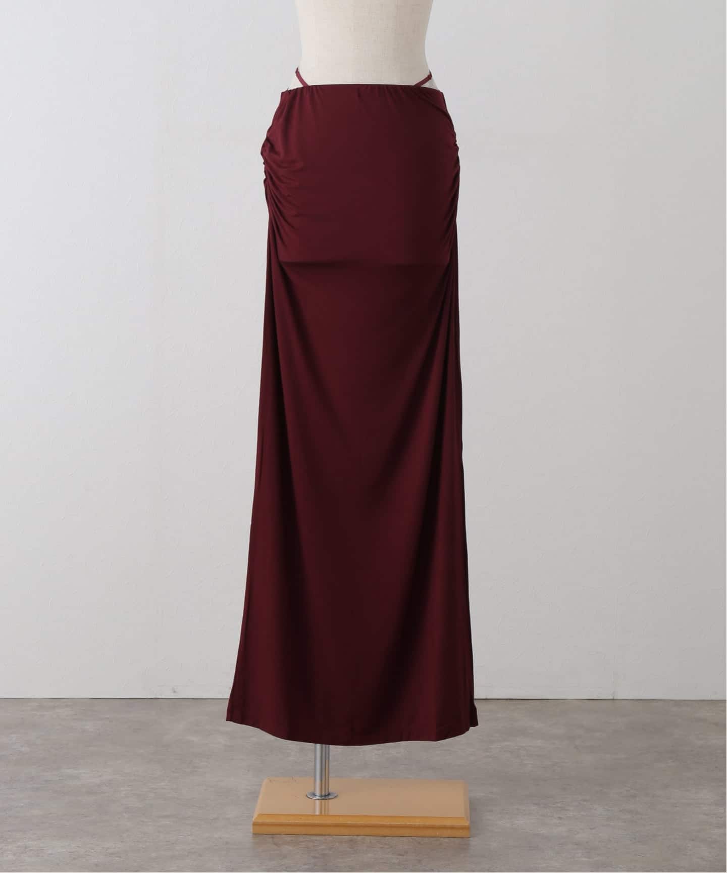 determ/デターム Double-Strap Waist Maxiskirt
