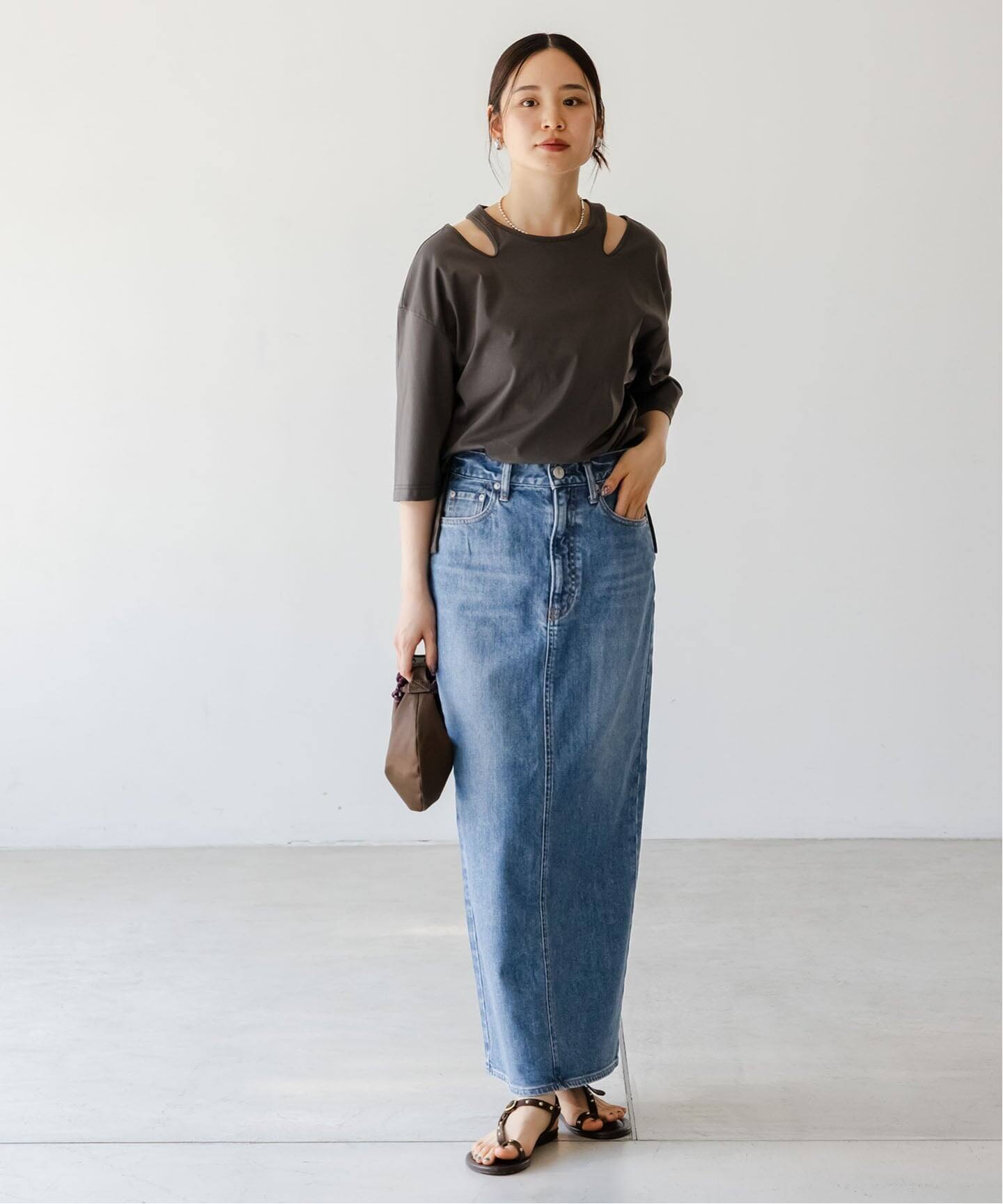 NOBLE別注ニードバイヘリテージ BETH デニムスカート 24 NOBLE別注》 NEED by heritage/ニードバイヘリテージ RINA