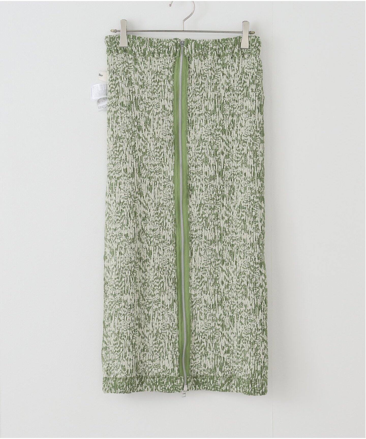 【最終SALE】未使用muller of yoshiokuboジャガードスカート muller of yoshiokubo/ミュラーオブヨシオクボ BUBBLE ZIP SKIRT