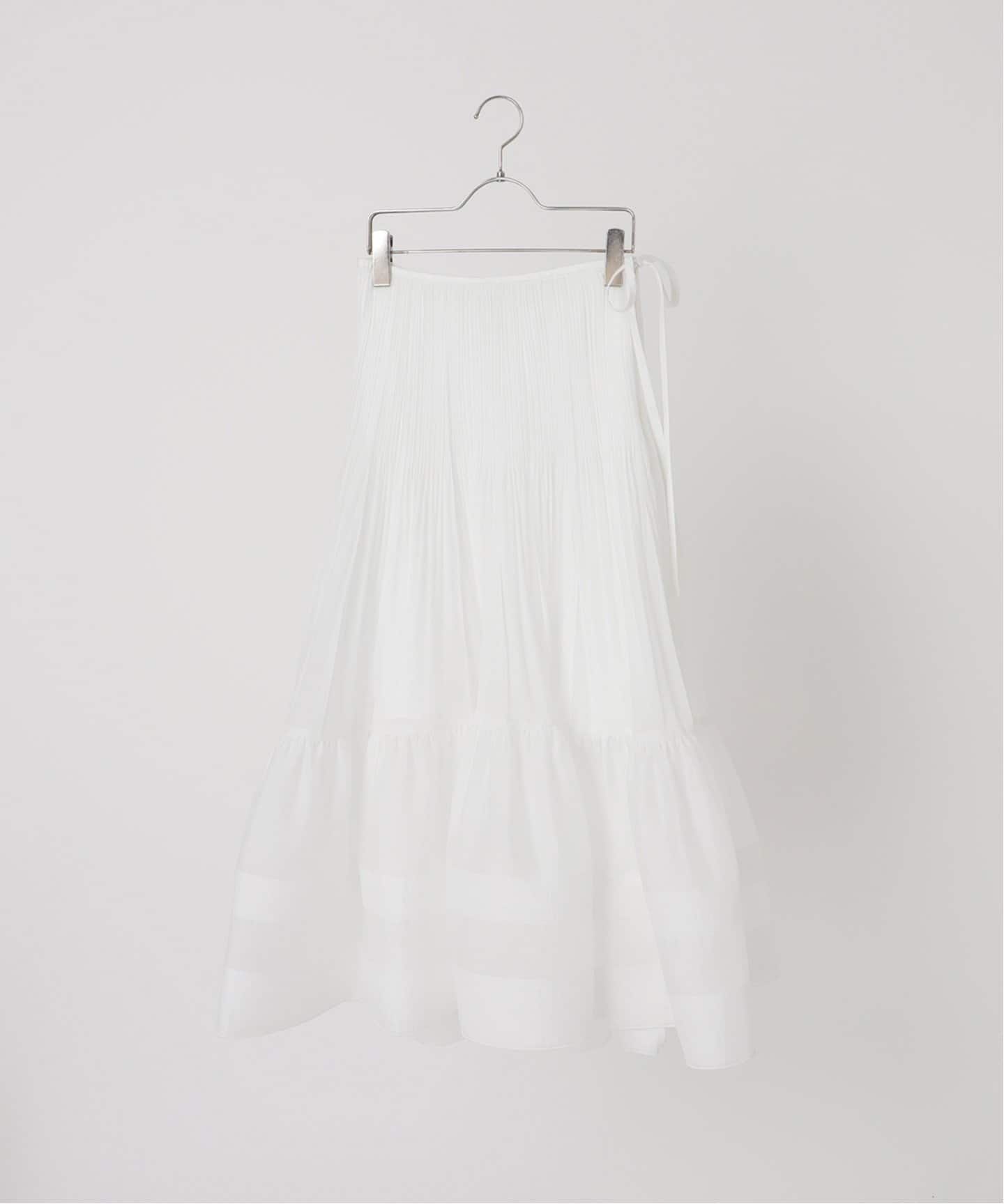 VENIT/ヴェニット ORGANZA PLEATS SKIRT