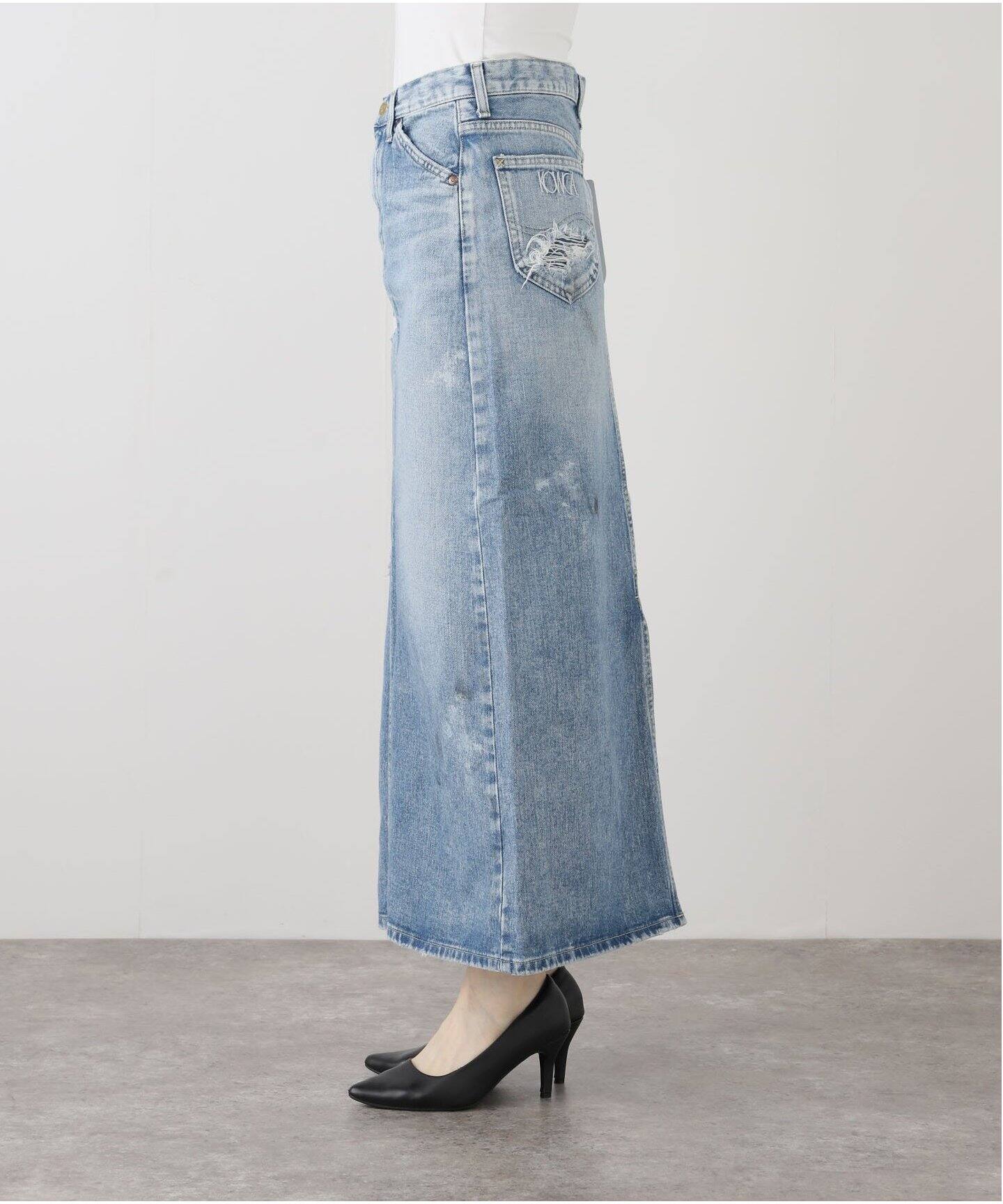 Slim Fit Patterned Satin Skirt -S5GC78Z8-LQJ - S5GC78Z8-LQJ