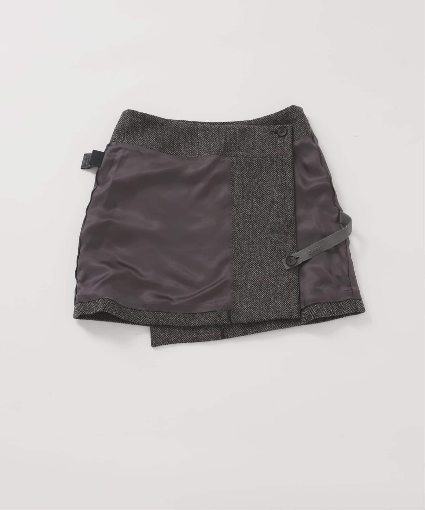 JOURNAL STANDARD L'ESSAGE チェックラッププリーツSK JOURNAL STANDARD L'ESSAGE｜《予約》シェットランドウール