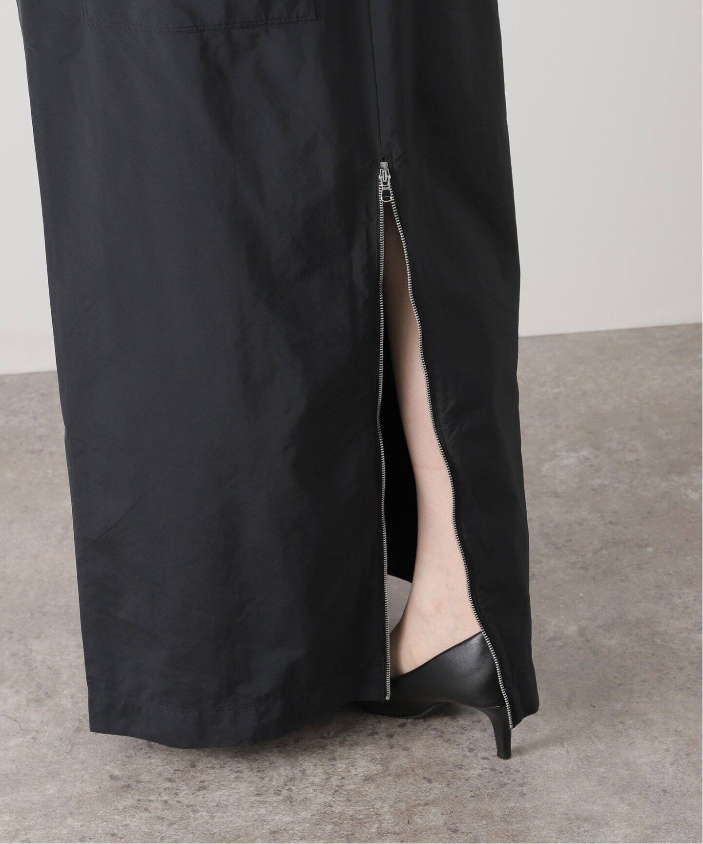 TIBI/ティビ】NYLON ZIPPER MAXI SKIRT：スカート（ロング