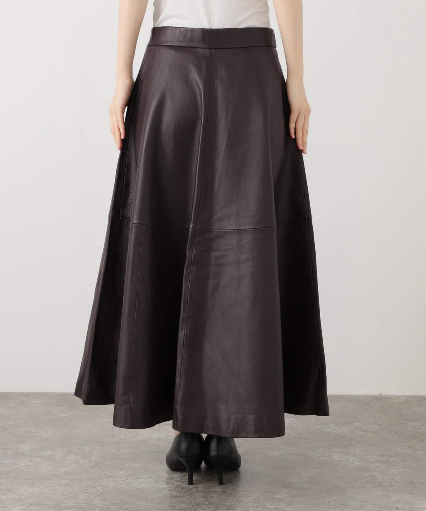 ROHE/ロヘ】 A-line leather skirt：スカート（ロング・マキシ丈
