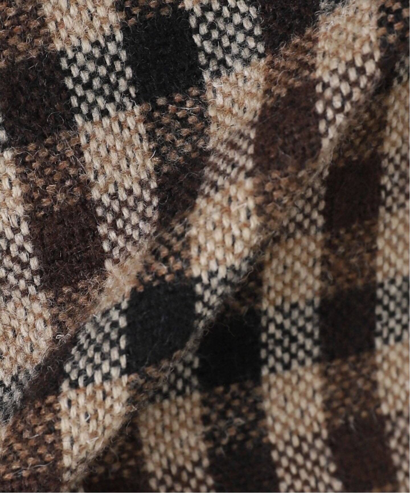 GANNI/ガニー】Check Wool Mix Skirt：スカート（ミニスカート