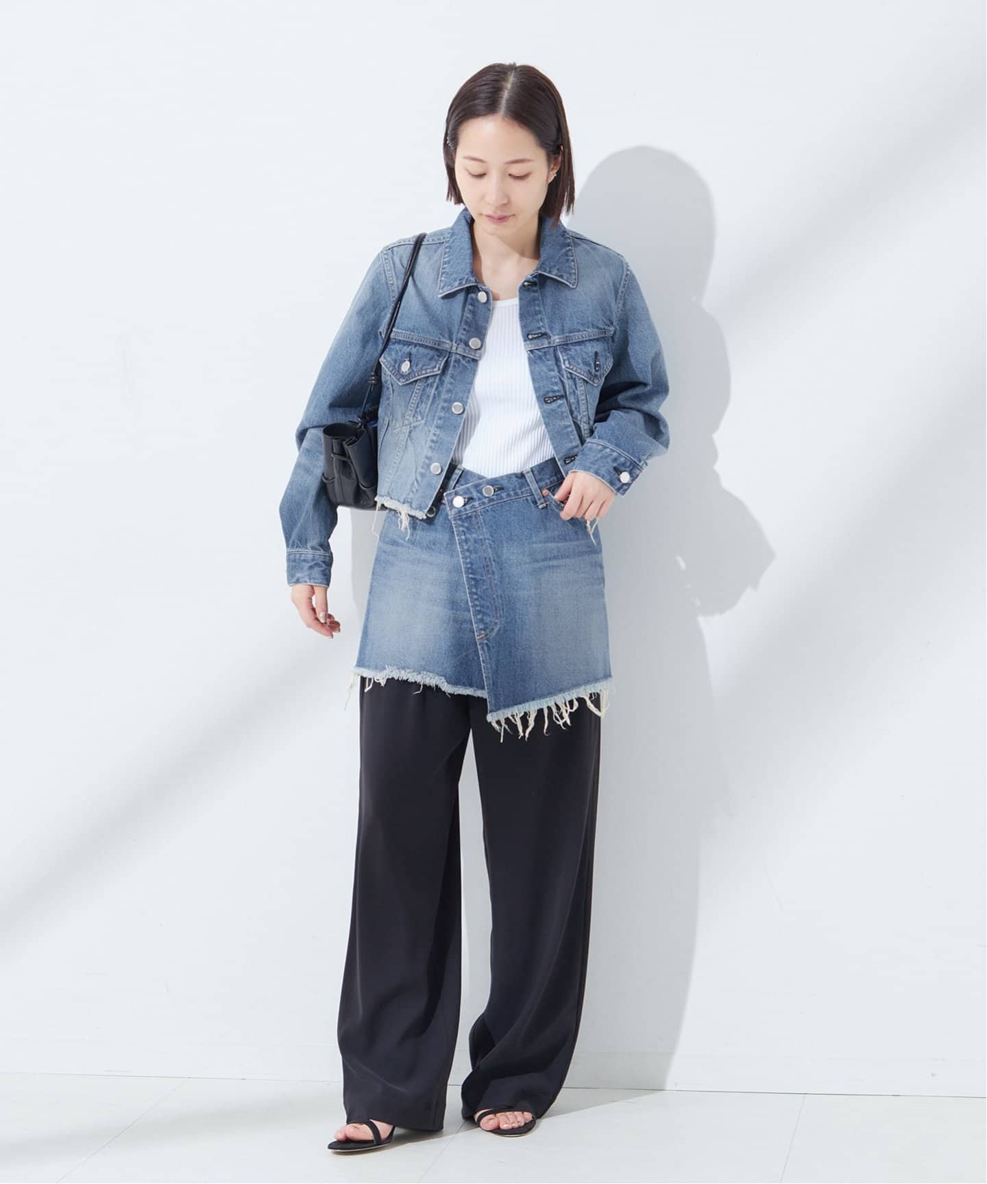 JANE SMITH】12.75oz DENIM 5 POCKET SKIRT：デニムスカート