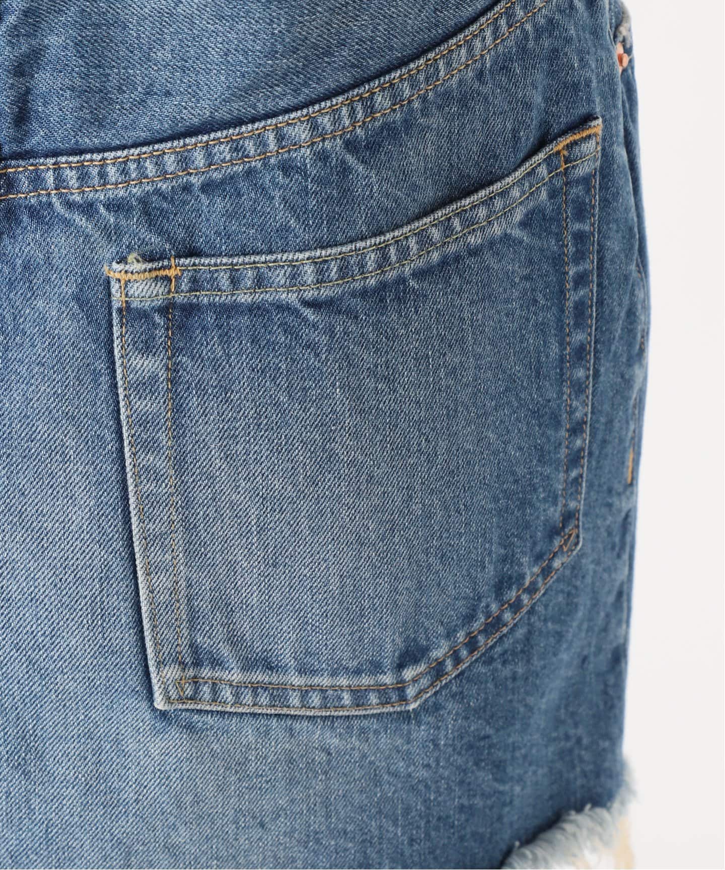 JANE SMITH】12.75oz DENIM 5 POCKET SKIRT：デニムスカート（デニム
