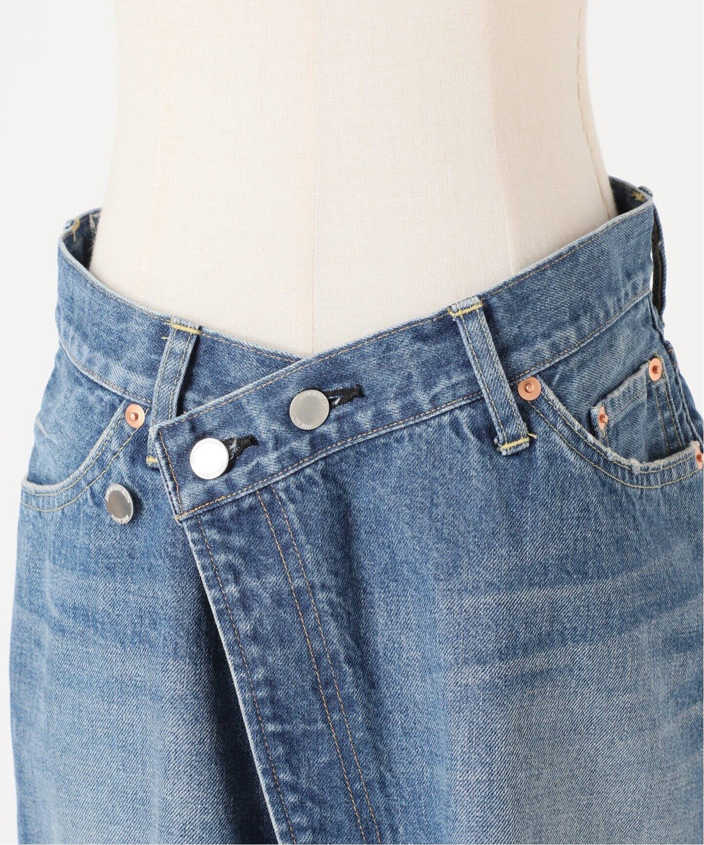 JANE SMITH】12.75oz DENIM 5 POCKET SKIRT：デニムスカート（デニム