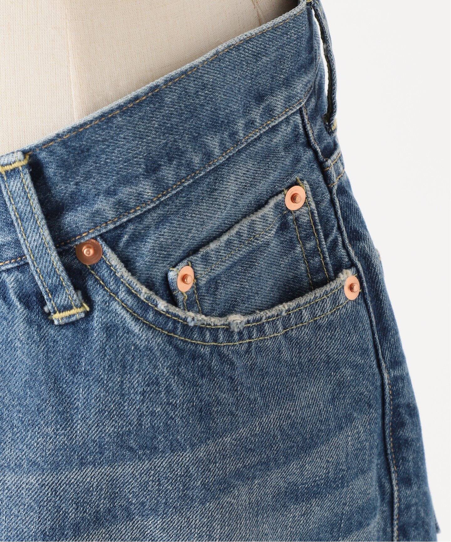 JANE SMITH】12.75oz DENIM 5 POCKET SKIRT：デニムスカート（デニム  