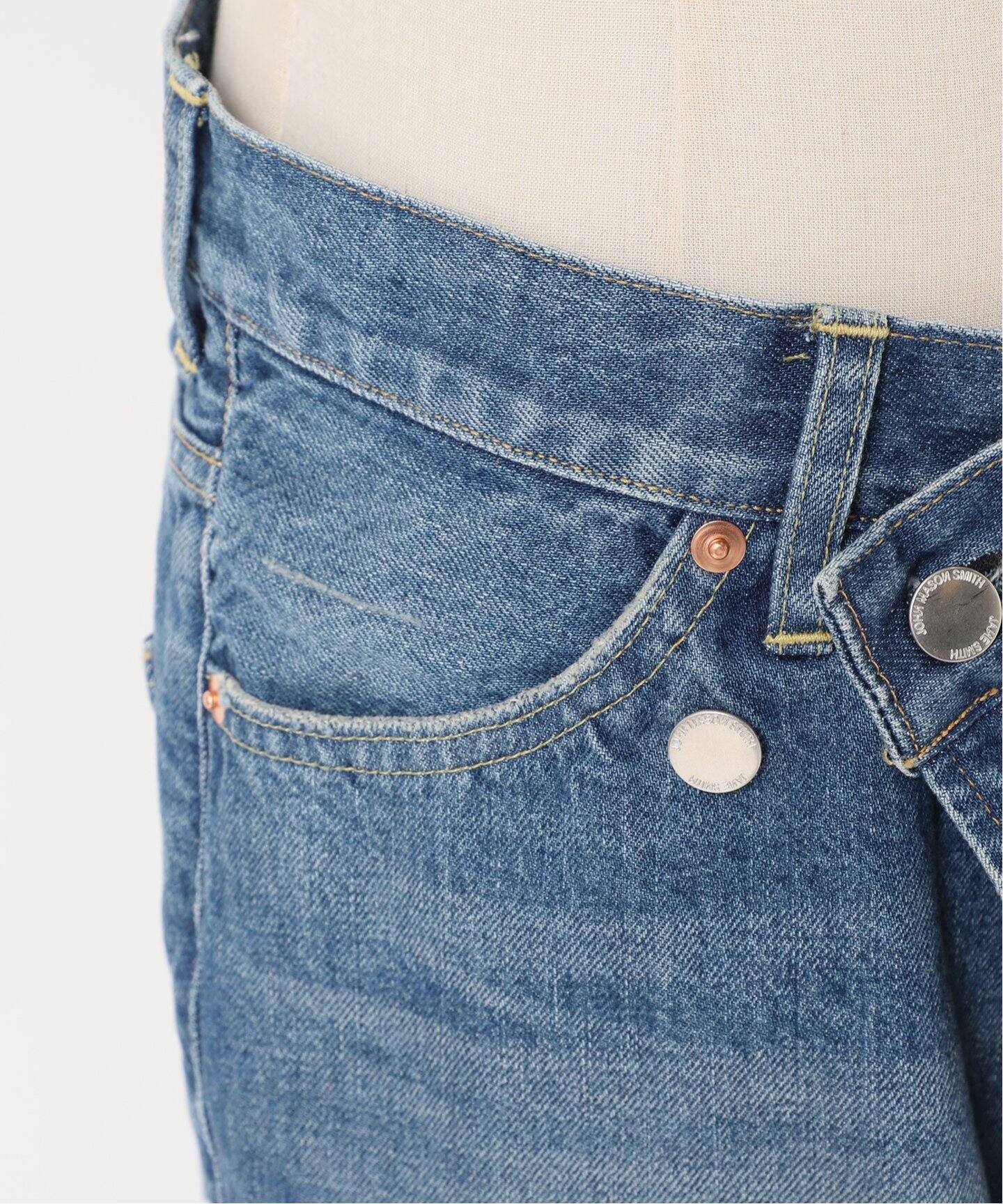 JANE SMITH】12.75oz DENIM 5 POCKET SKIRT：デニムスカート（デニム  