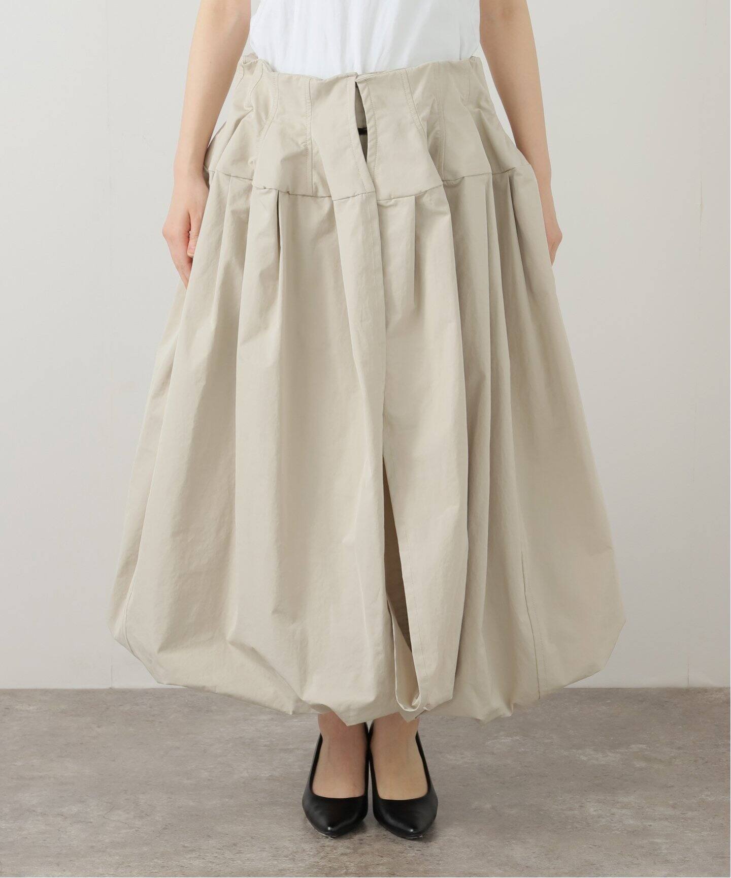 TOGA / トーガ】Shrink twill skirt：スカート（ロング・マキシ丈  