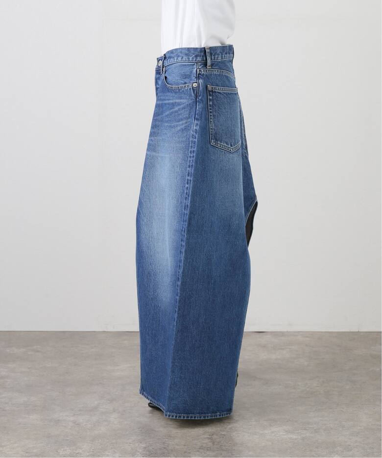 INSCRIRE /アンスクリア】Transform Denim Long Skirt：デニムスカート 