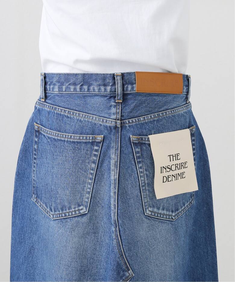 INSCRIRE /アンスクリア】Transform Denim Long Skirt：デニムスカート 