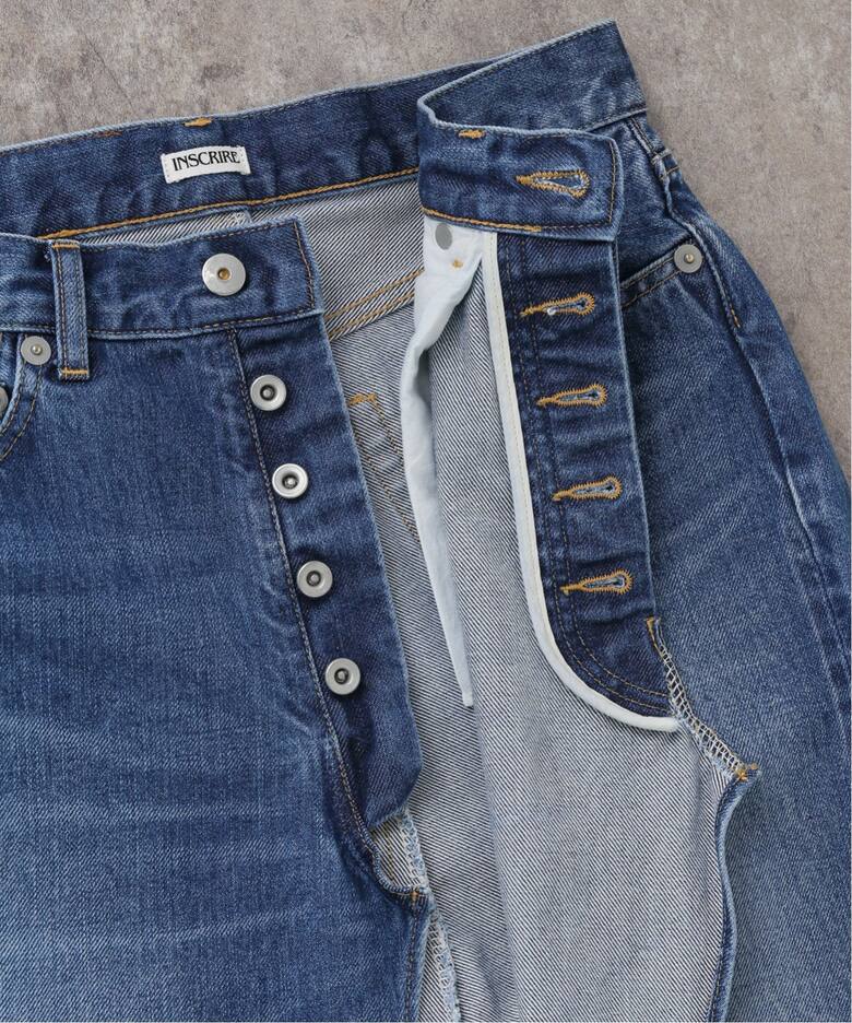 INSCRIRE /アンスクリア】Transform Denim Long Skirt：デニムスカート
