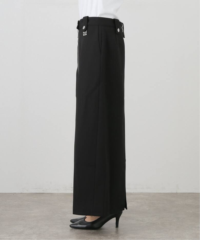 GANNI/ガニー】Bonded Crepe Long Skirt：ロングスカート（ロング  