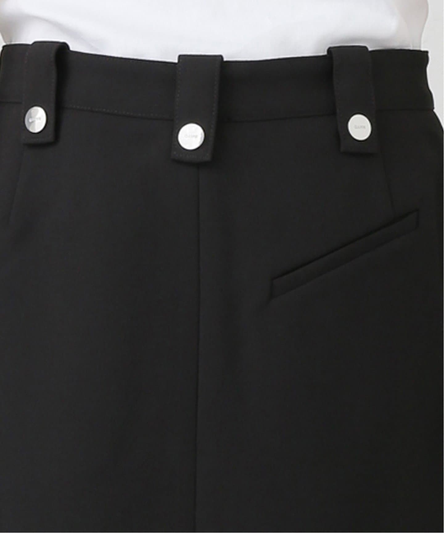 GANNI/ガニー】Bonded Crepe Long Skirt：ロングスカート