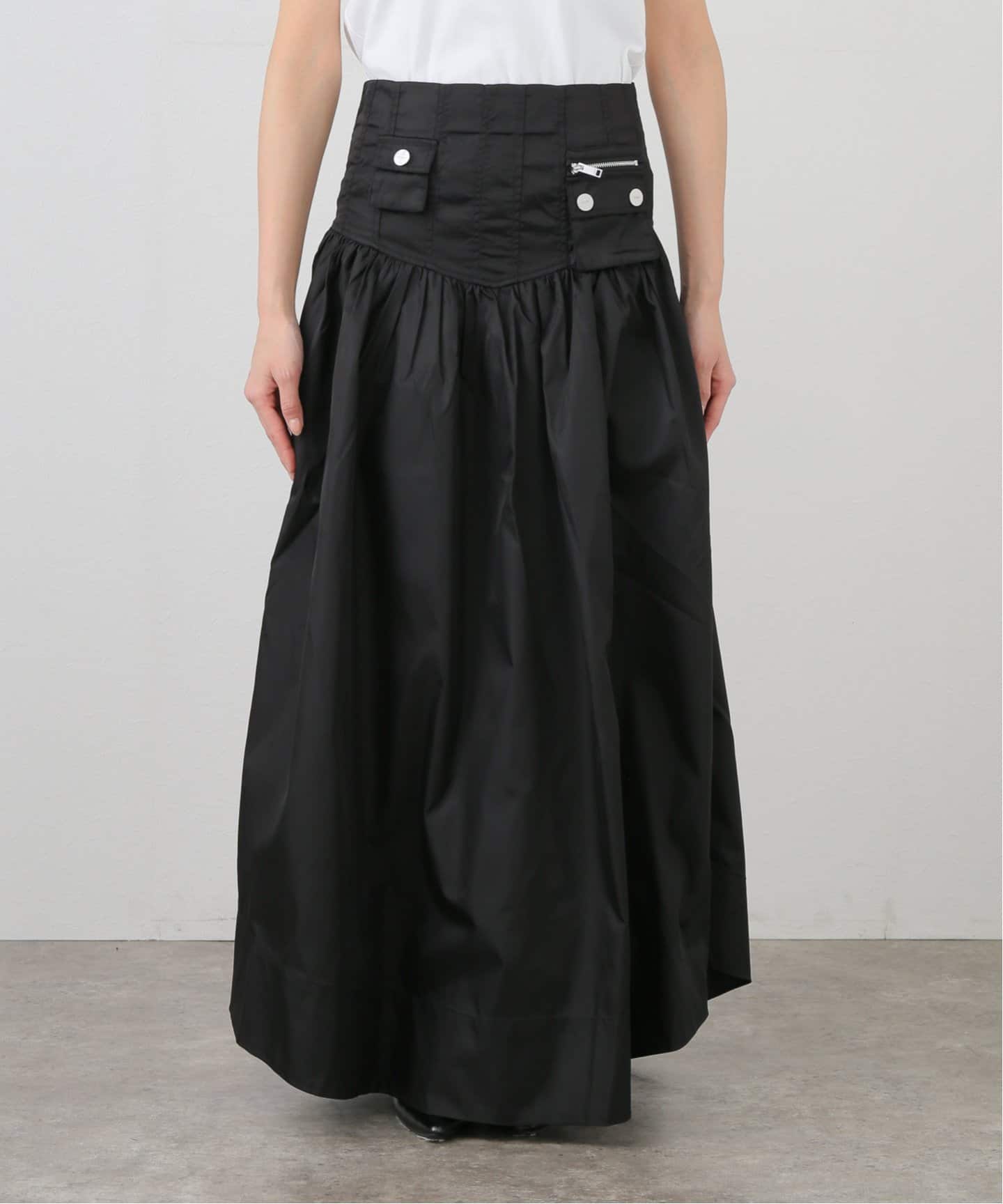 GANNI/ガニー】Light Twill Suiting Skirt：スカート（ひざ丈