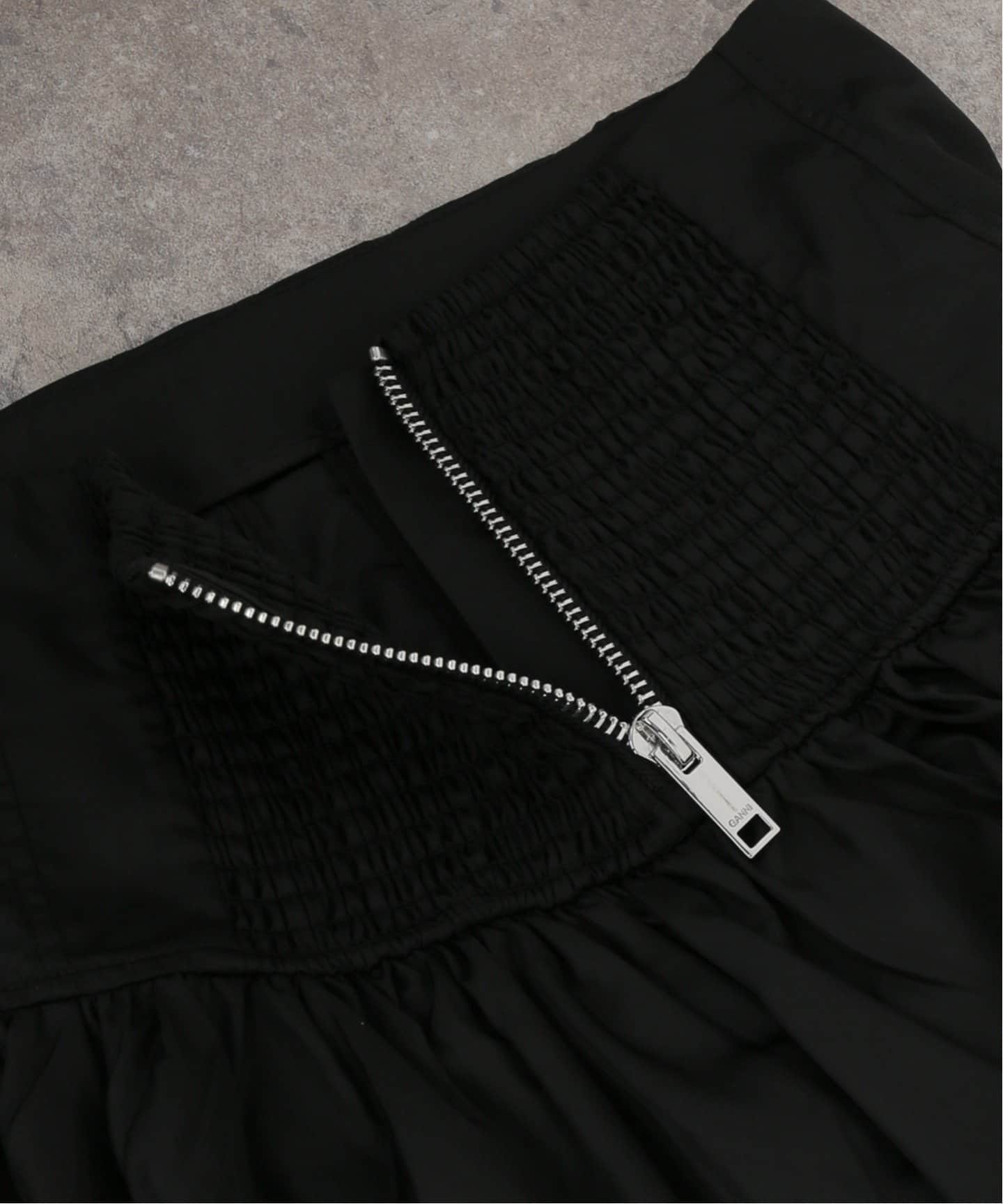 スカート Ganni W06566883 Skirts Duchesse nylon long pocket skirt Black Black Duchesse Nylon Long Pocket Skirt | GANNI US