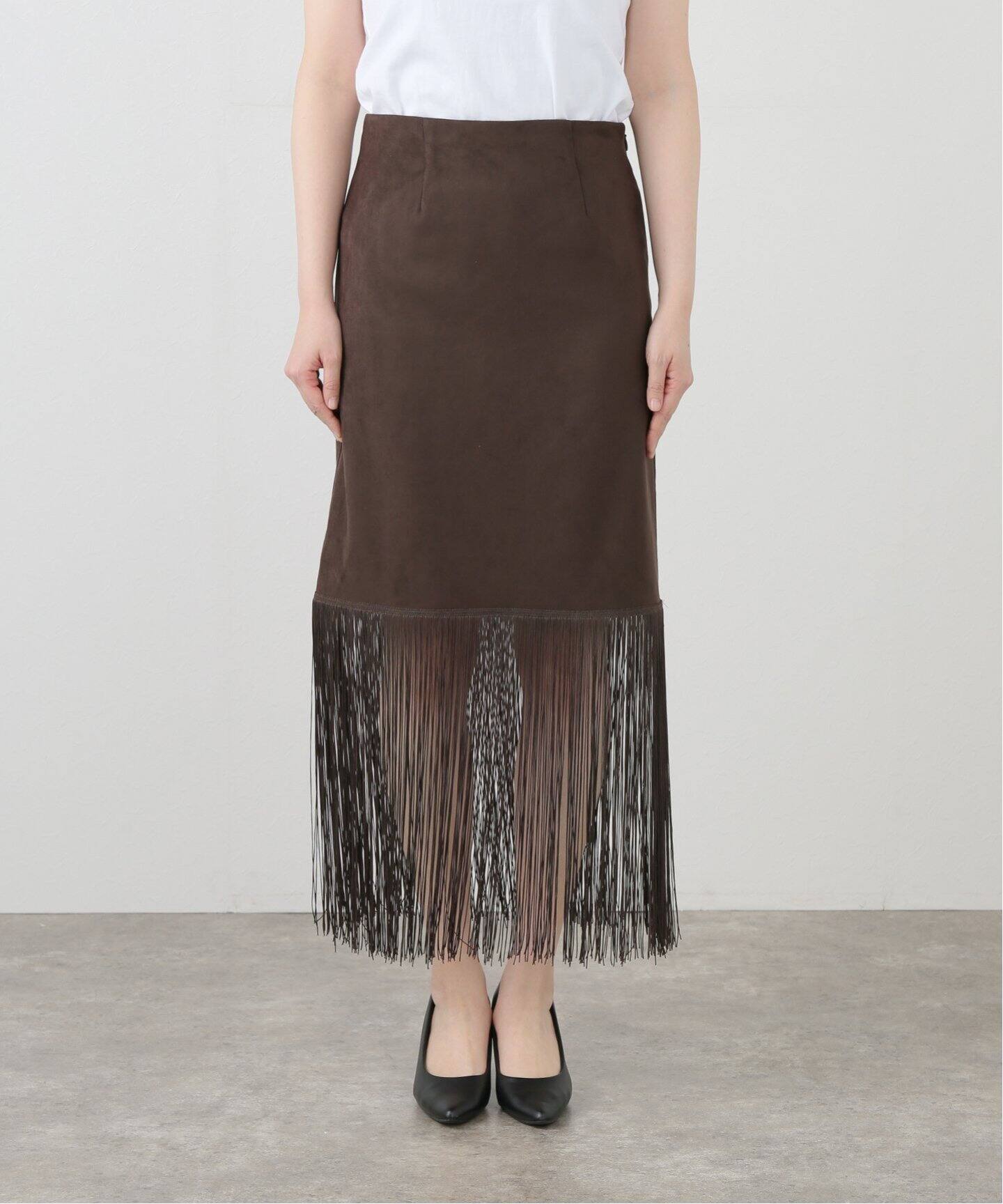 スウェード　フリンジ　スカート　vintage スウェード フリンジ スカート vintage vintage スウェード