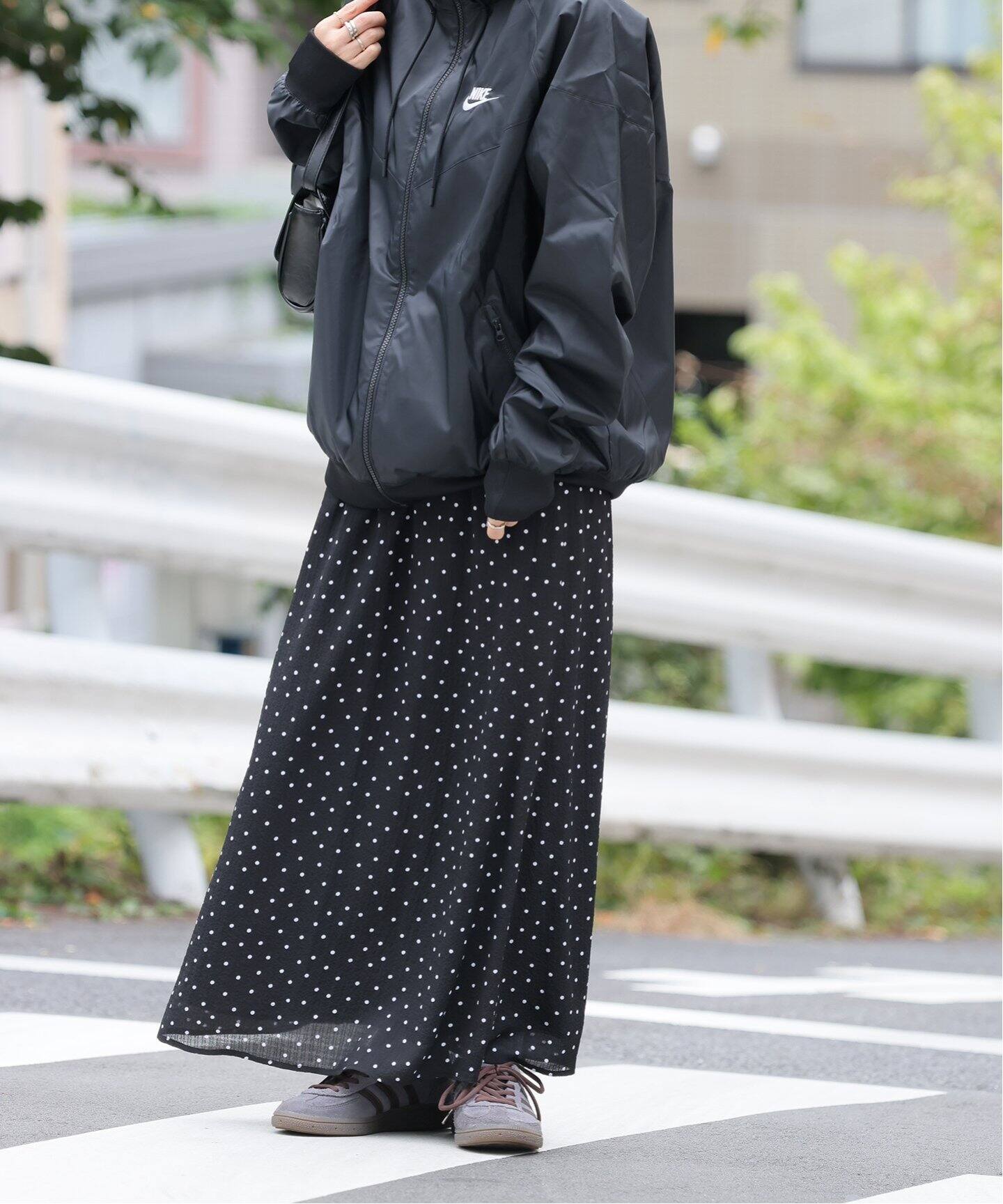 ドットフレアロングスカート（ロング・マキシ丈スカート）｜JOURNAL  