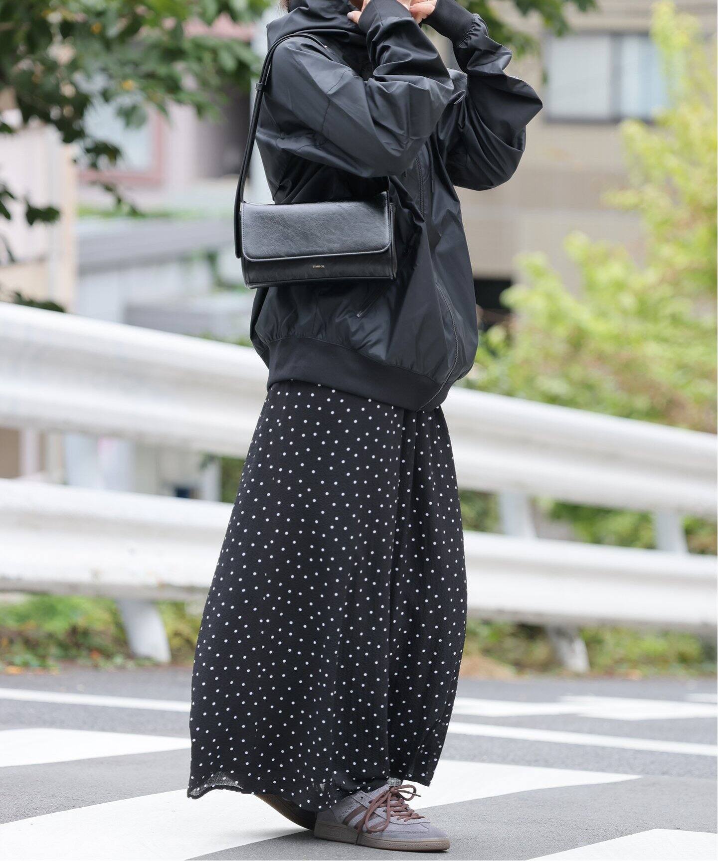 ドットフレアロングスカート（ロング・マキシ丈スカート）｜JOURNAL  