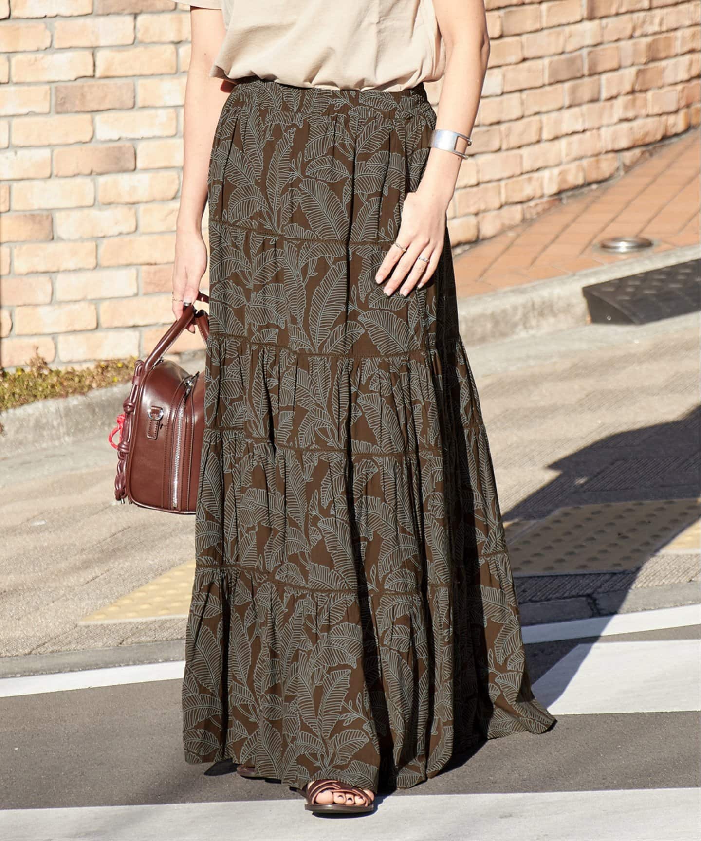 ジャーナルスタンダード　オリエンタルティアードスカート オリエンタルティアードスカート（ロング・マキシ丈スカート