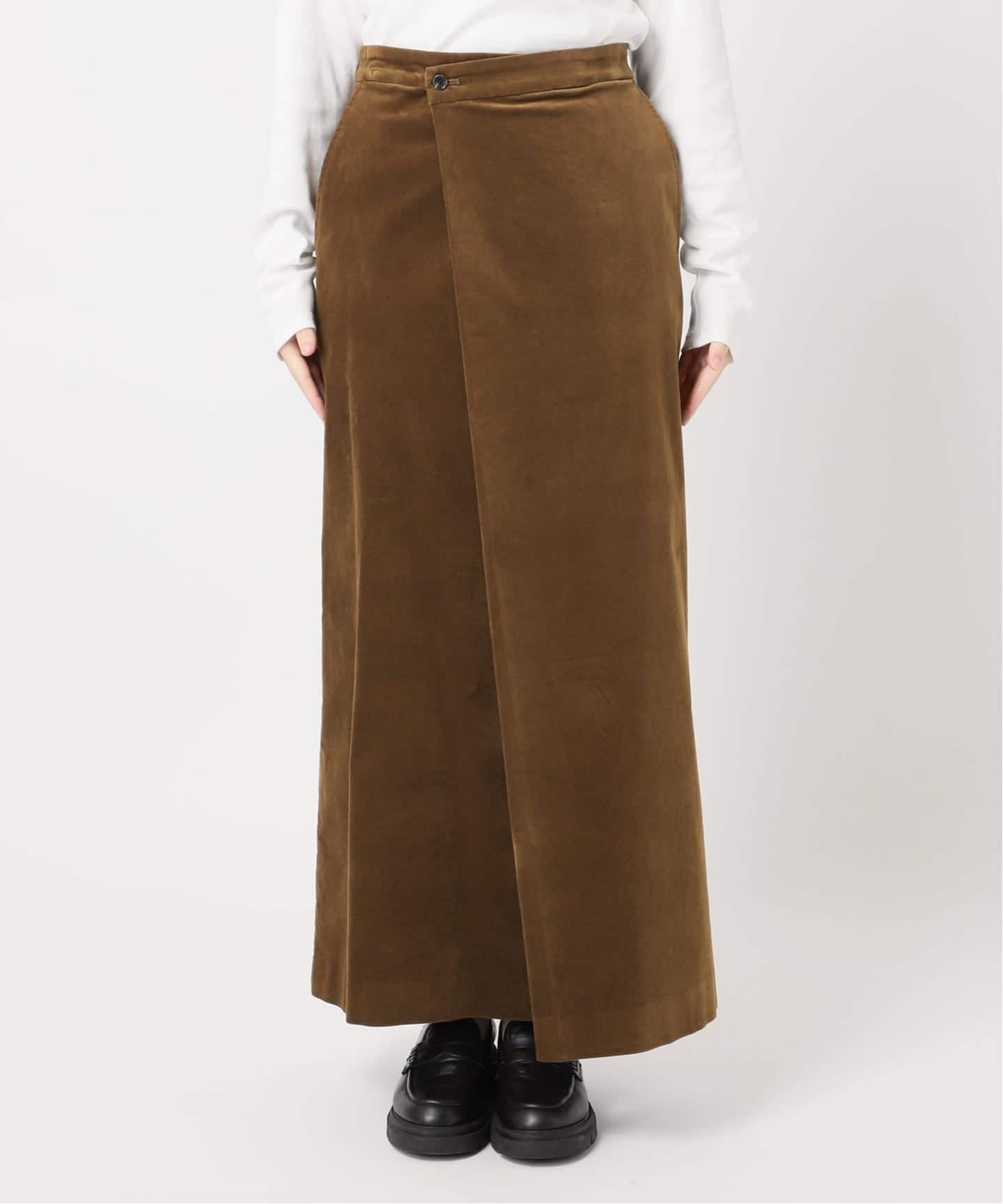 Velour wrap skirt（ロング・マキシ丈スカート）｜JOURNAL STANDARD
