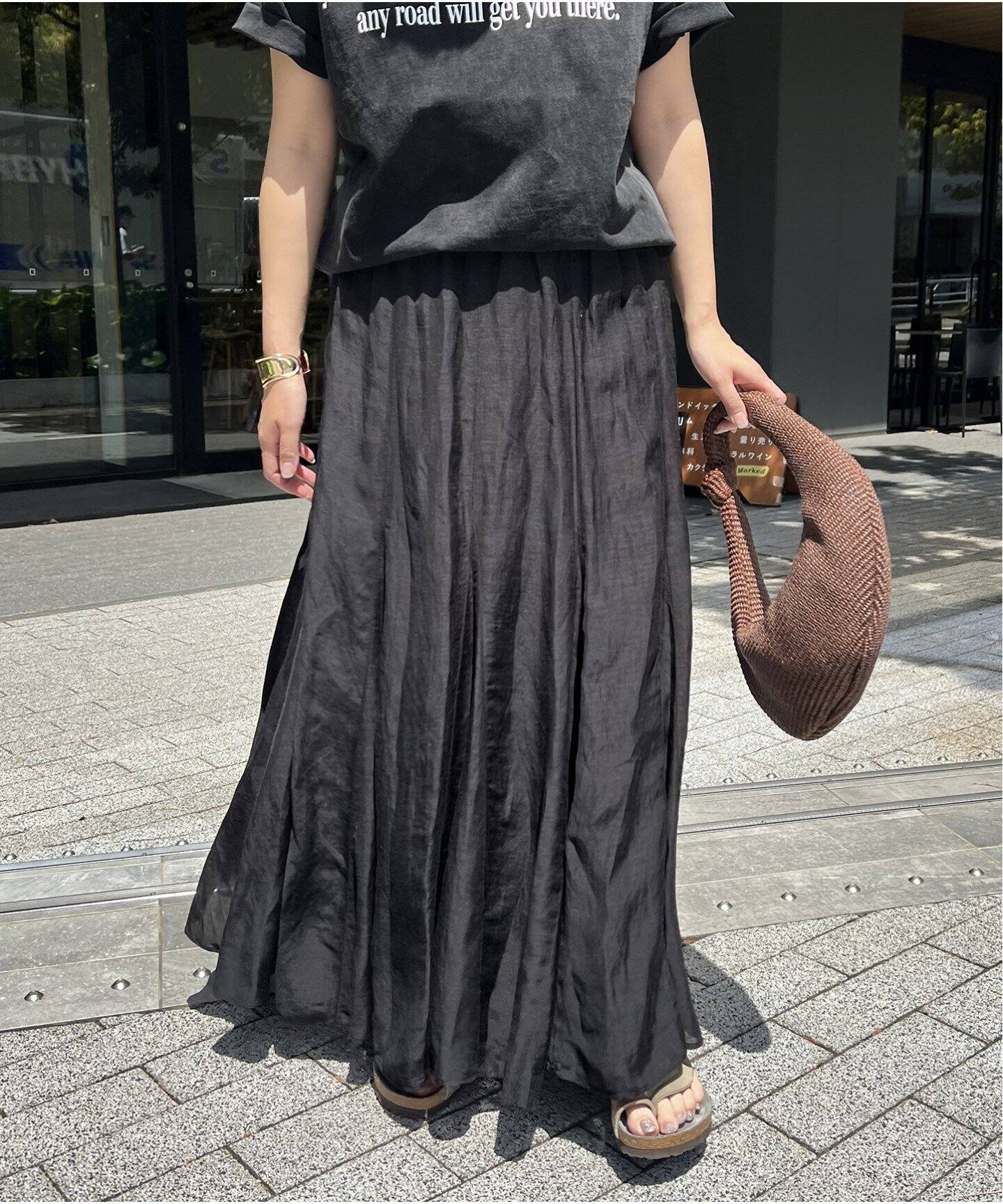 新品未使用タグ付★JOURNAL STANDARD シアーレーヨンリネンスカート シアーレーヨンリネンスカート（ロング・マキシ丈スカート
