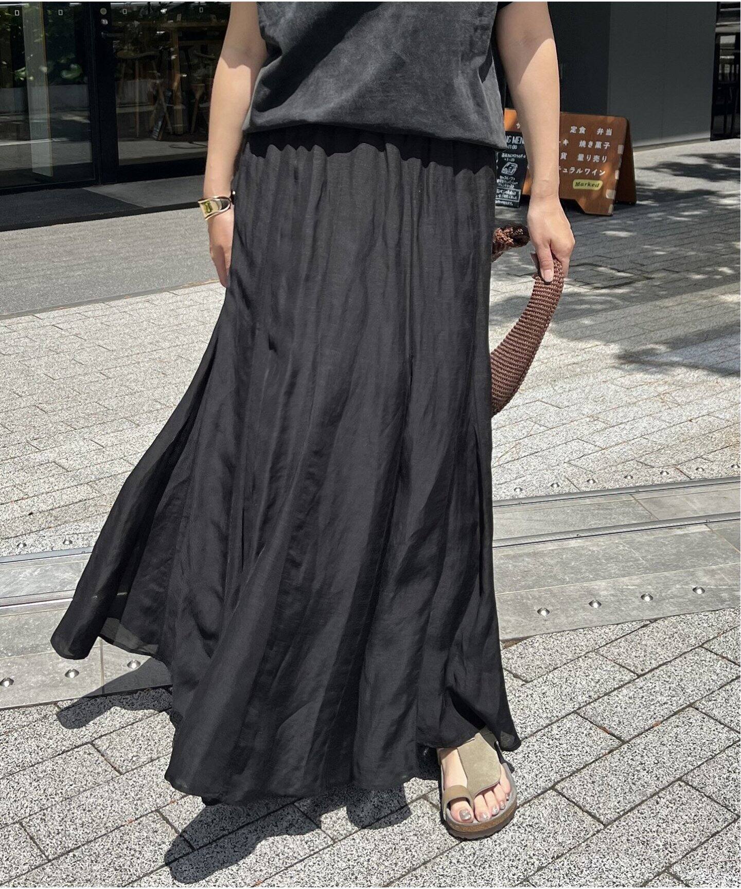 新品未使用　ジャーナルスタンダード　シアーレーヨンスカート シアーレーヨンリネンスカート（ロング・マキシ丈スカート