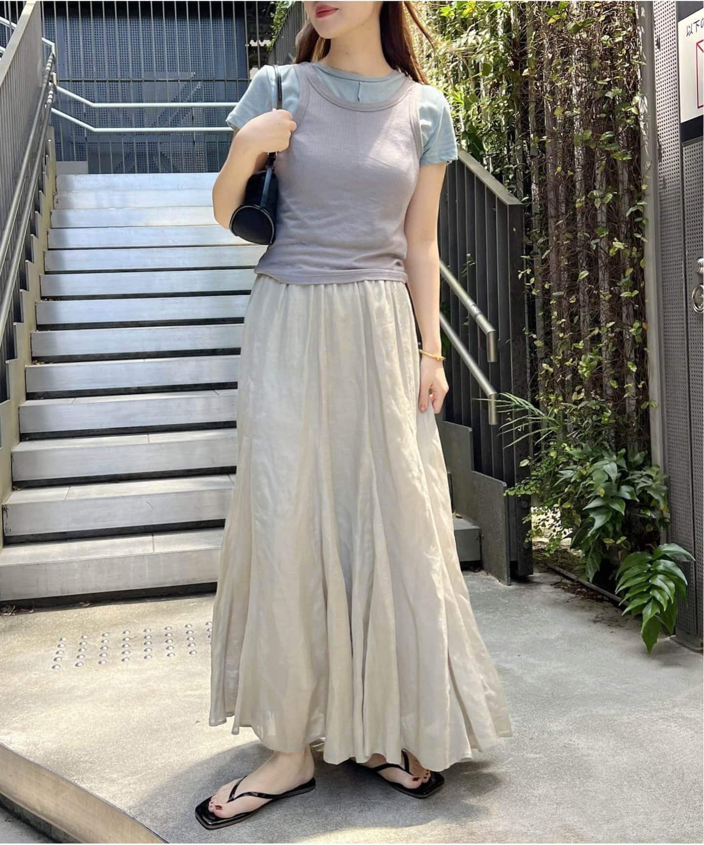 シアーレーヨンリネンスカートグレージャーナルスタンダード新品タグ付き今期完売品 ジャーナルスタンダード JOURNAL STANDARD 《追加予約2》シアー