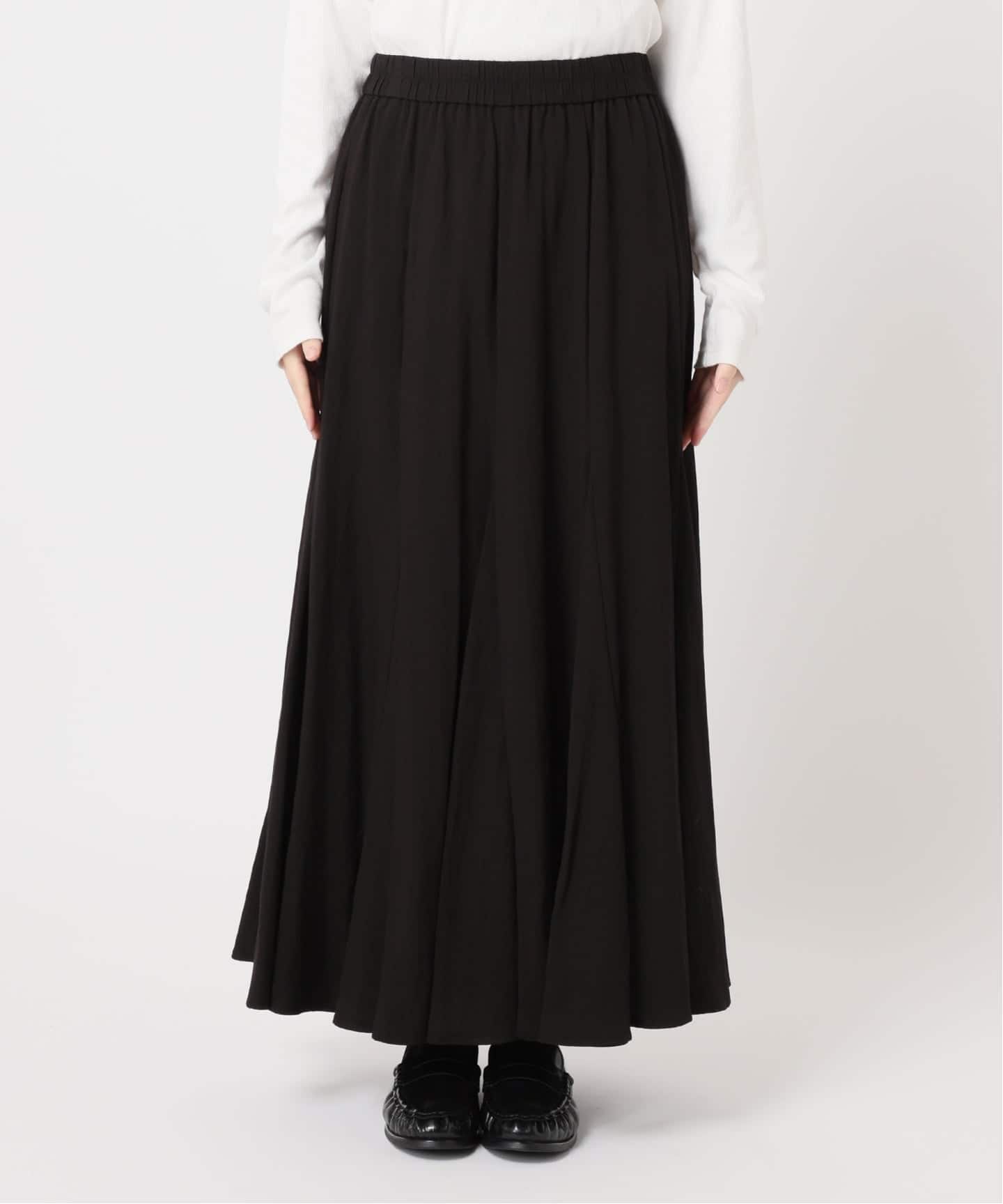 レーヨンナイロンツイルスカート（ロング・マキシ丈スカート