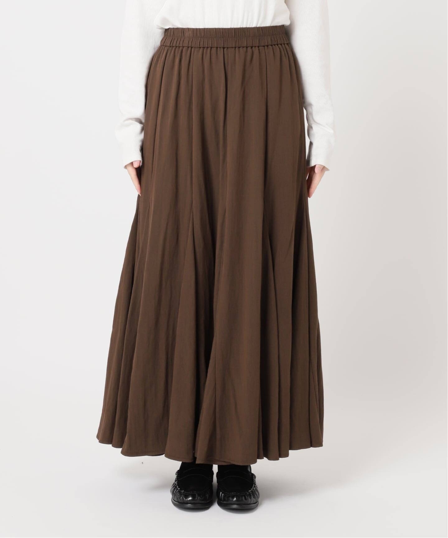 レーヨンナイロンツイルスカート（ロング・マキシ丈スカート