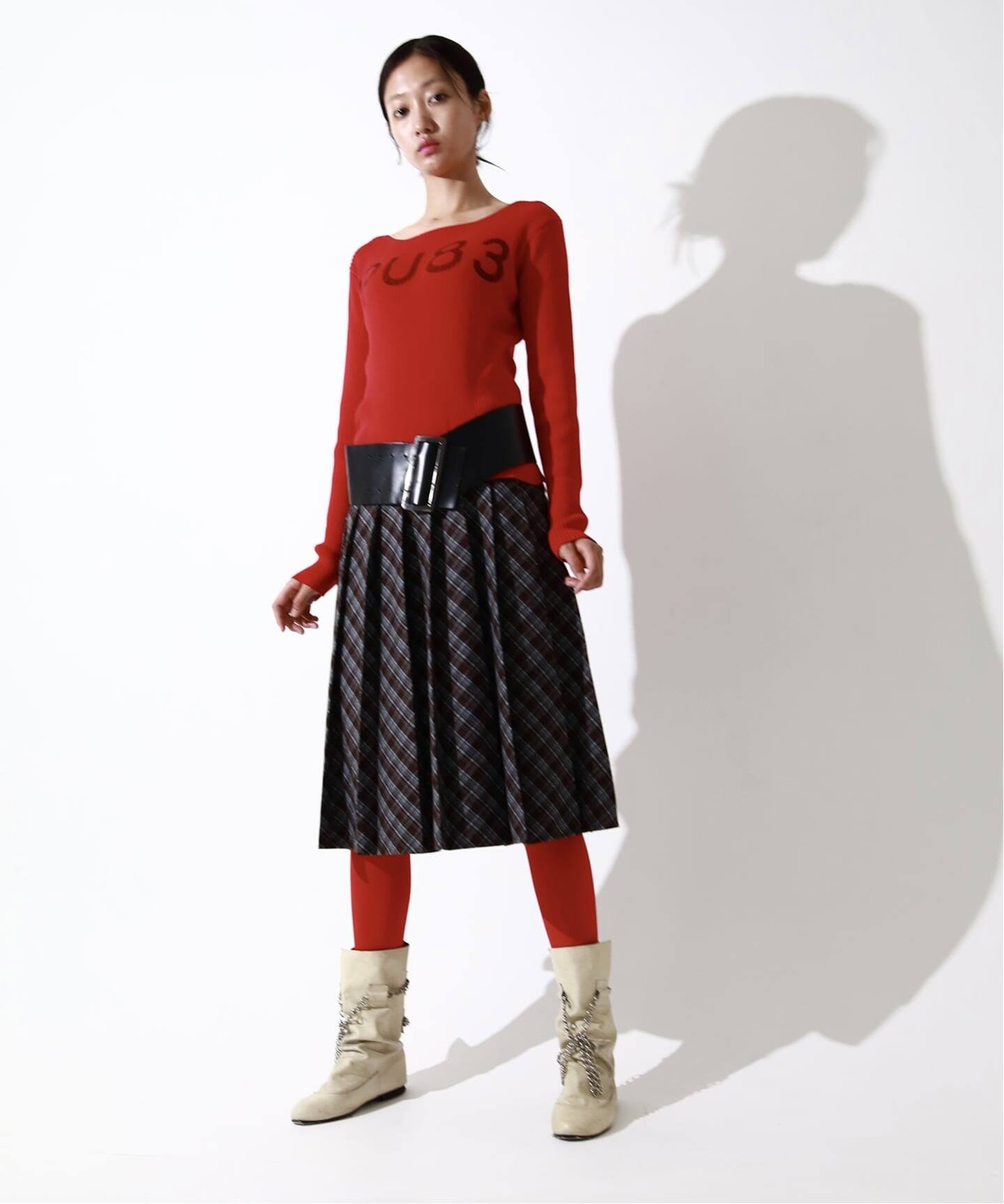 プリーツチェックスカート（ひざ丈スカート）｜Oriens JOURNAL