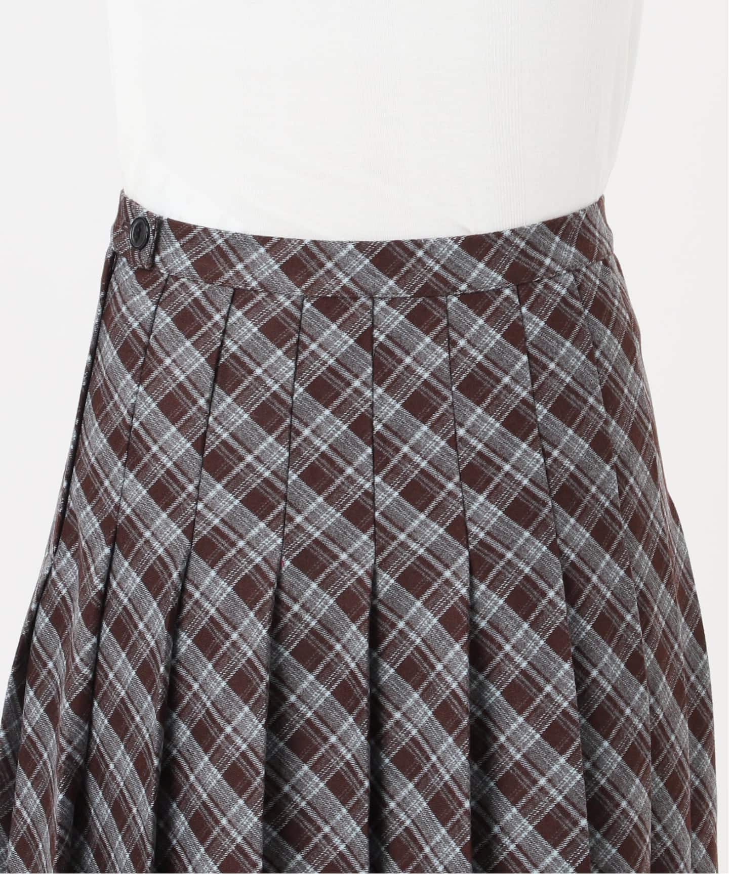 oriens チェック柄ひざ丈スカート フリーサイズ oriens チェック柄ひざ丈スカート フリーサイズ