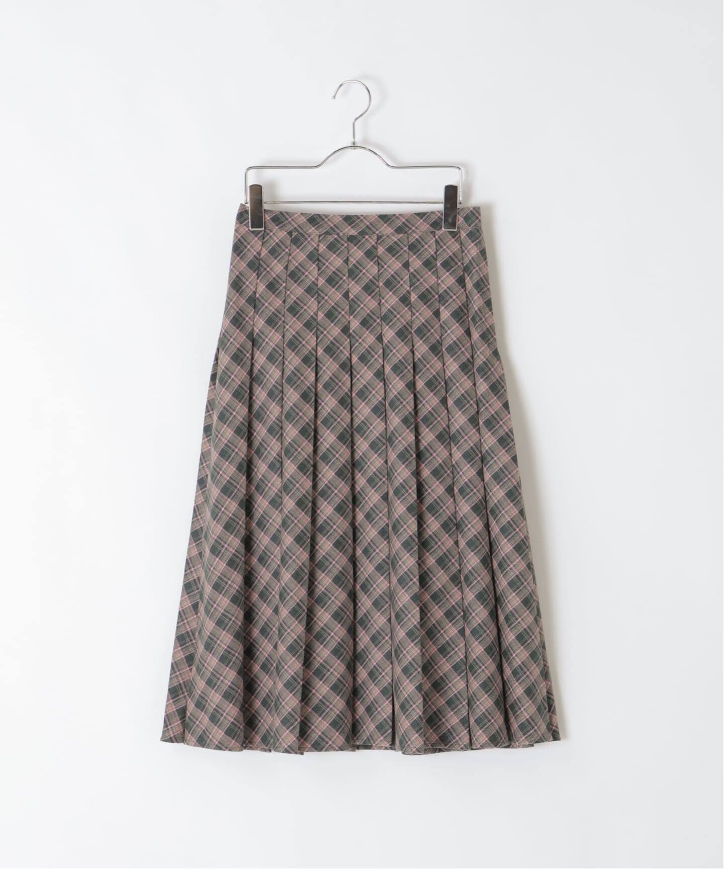プリーツチェックスカート（ひざ丈スカート）｜Oriens JOURNAL