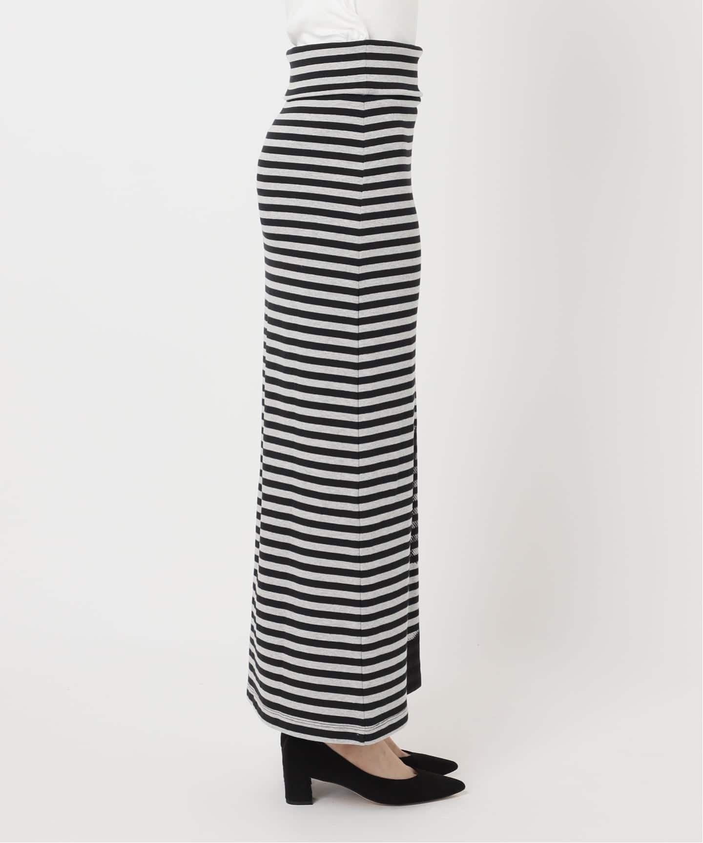 【完売商品】ボーダープリントスカート　オリエンスジャーナルスタンダード 追加予約》ボーダープリントスカート（ロング・マキシ丈スカート