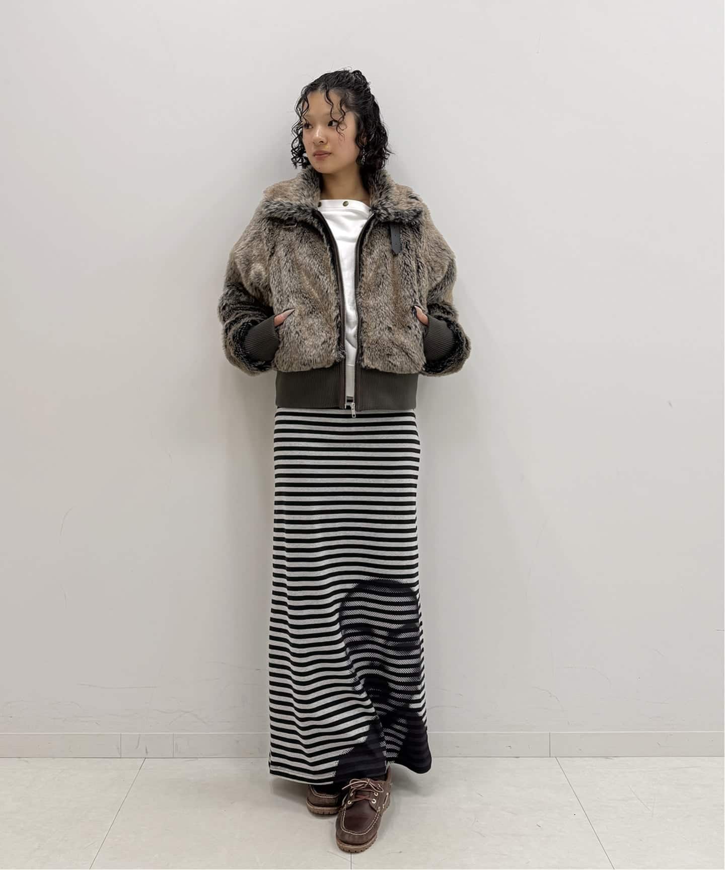 追加2》ボーダープリントスカート（ロング・マキシ丈スカート