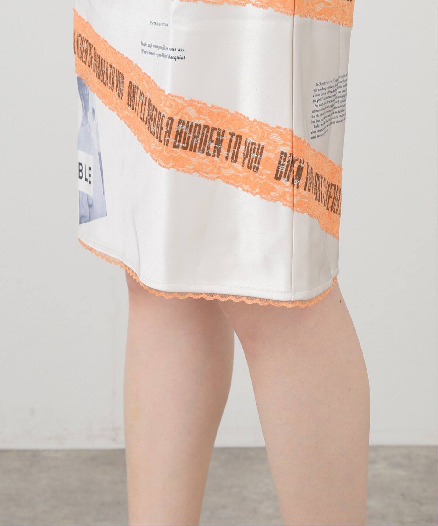 【美品】 PAMM パム　スカート　クリーム P.A.M/パム】BUT ILL NEVER PETTICOAT - MARTINE 5177-CR（ひざ