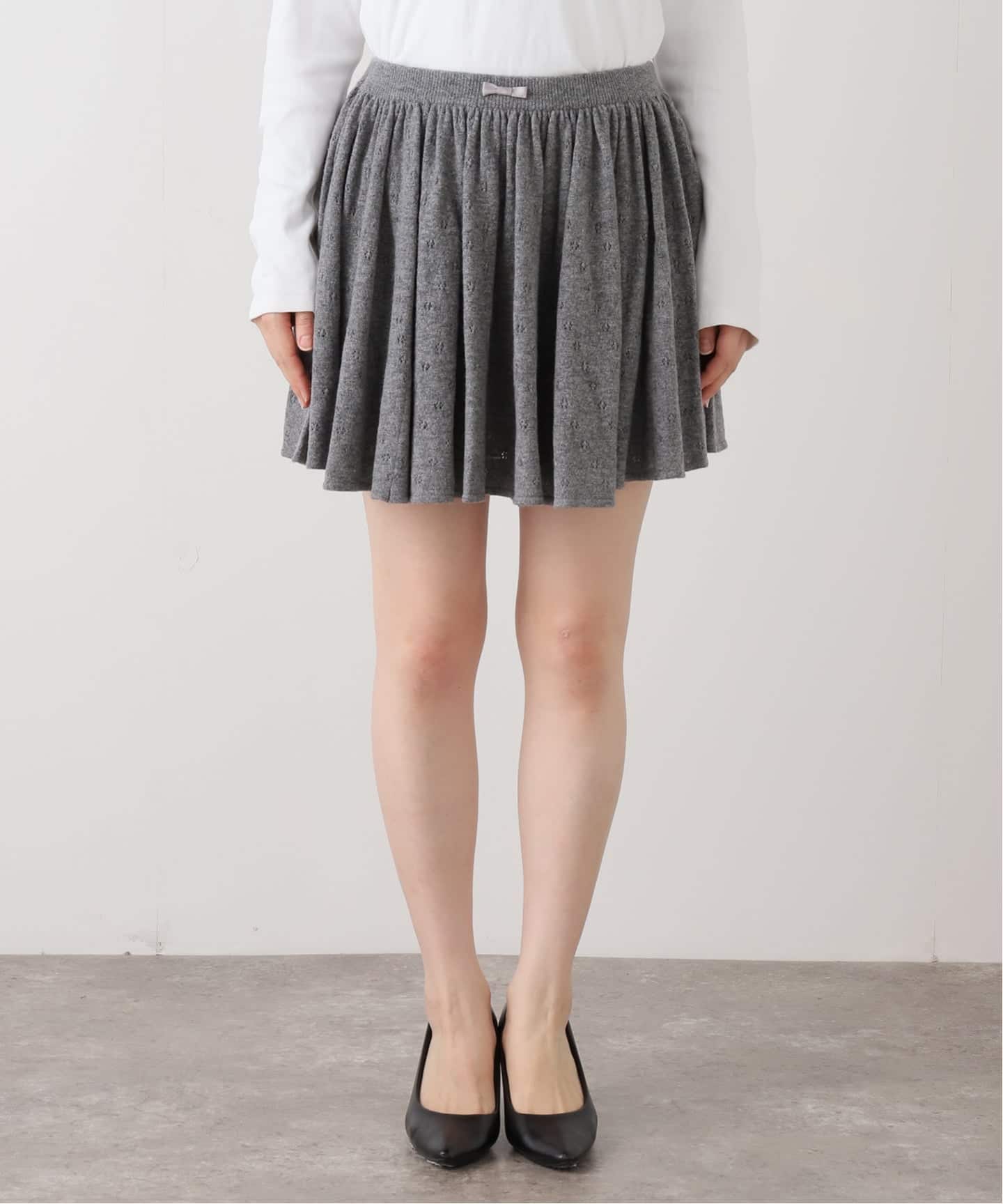 Nodress グレー ミニスカート ドロストミニスカート | ファッション通販サイト NUGU