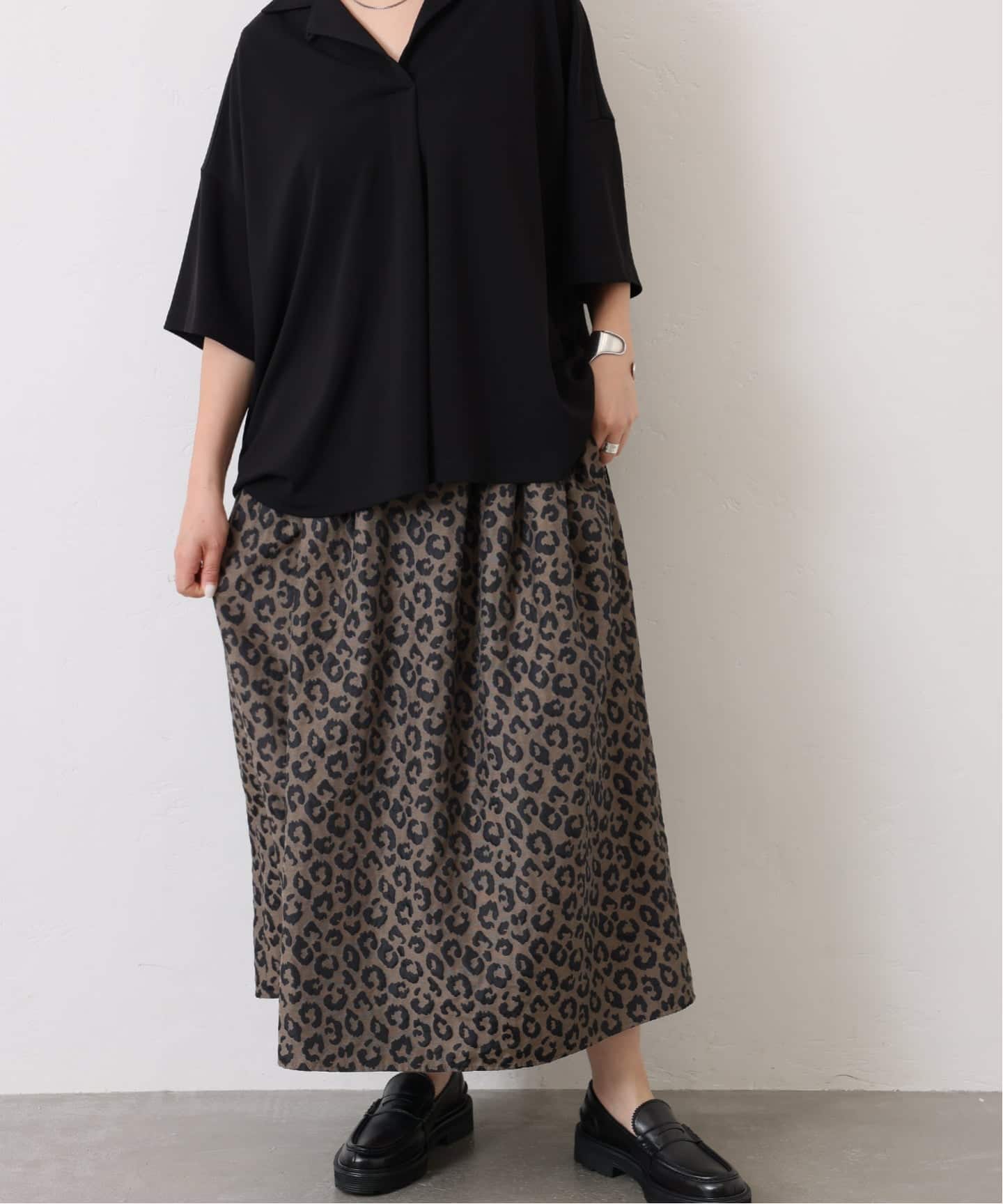 journal standard luxe ダブルジャガードレオパードスカート ダブルJQレオパ スカート（その他スカート）｜journal standard