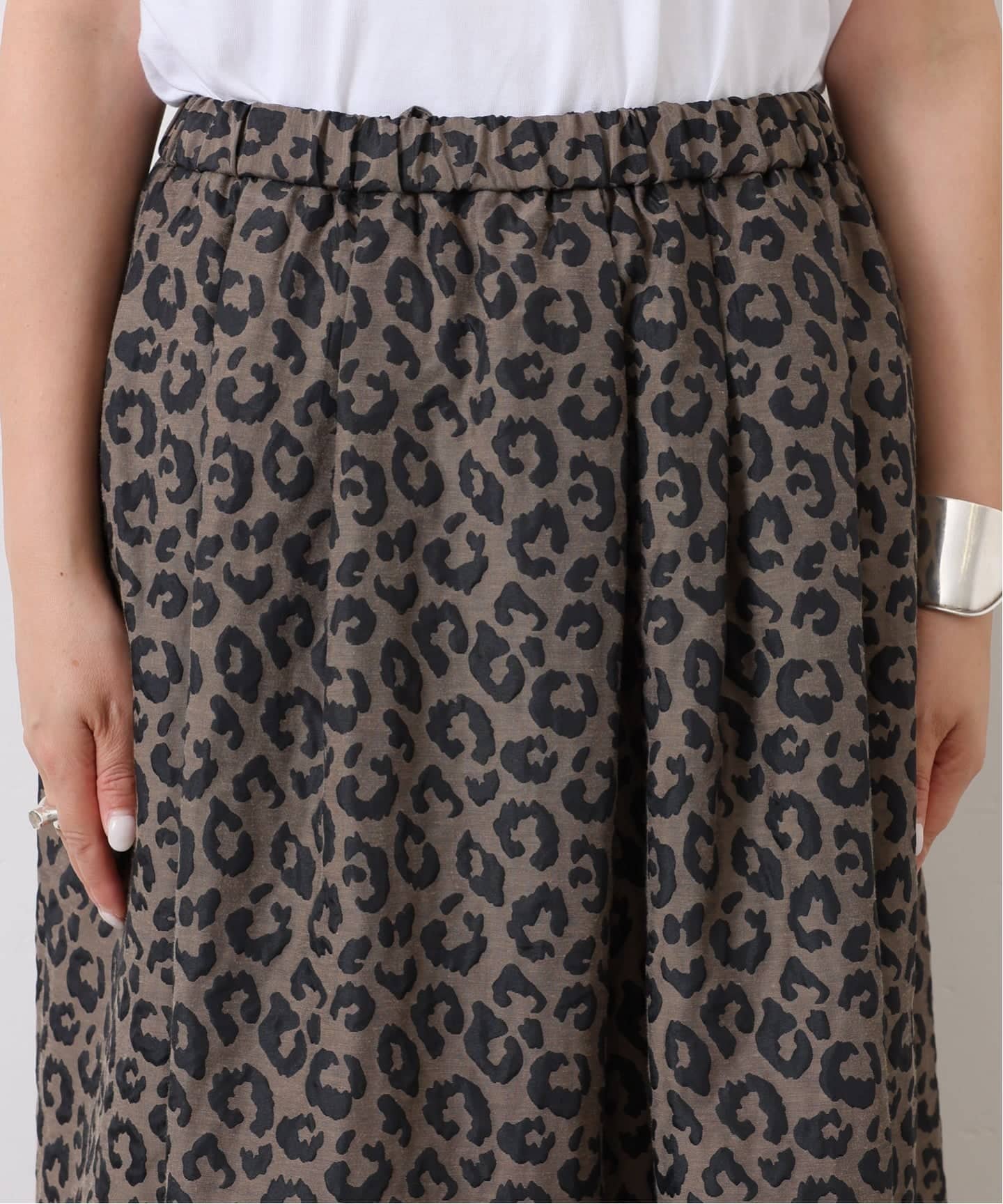 journal standard luxe レオパード リネン　スカート セール】レオパリネンスカート（スカート）｜JOURNAL STANDARD