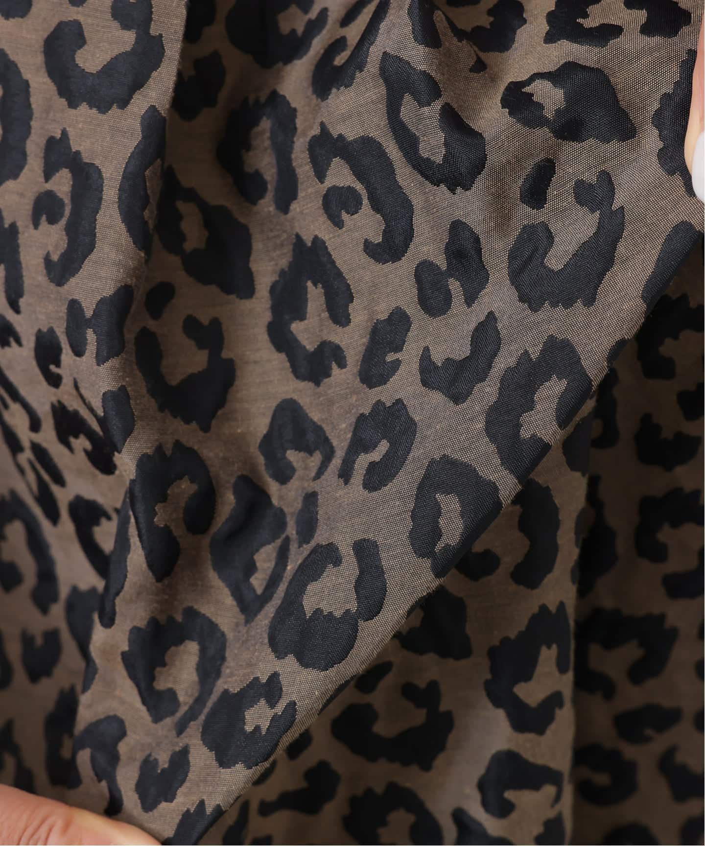 BEARDSLEY   レオパードJQキュロット ビアズリー BEARDSLEY ドレープダブルクロスキュロット （black