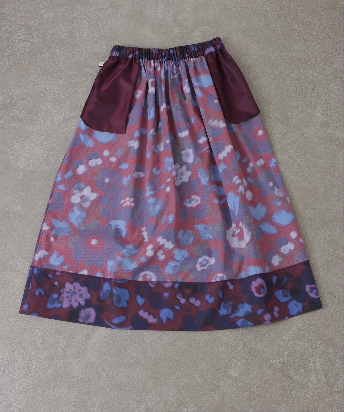 リバティNyリップフラワースカート（ロング・マキシ丈スカート