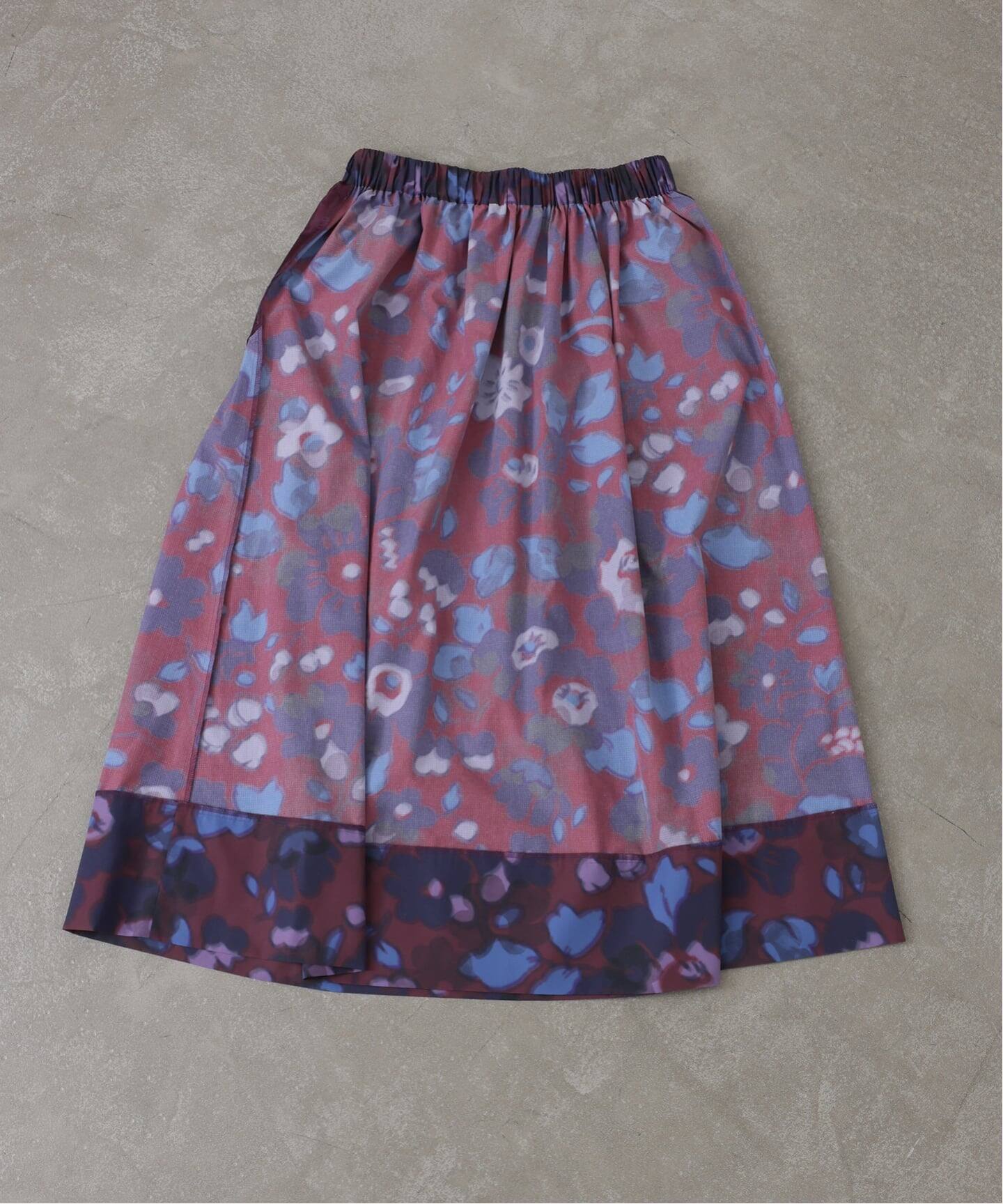 リバティNyリップフラワースカート（ロング・マキシ丈スカート