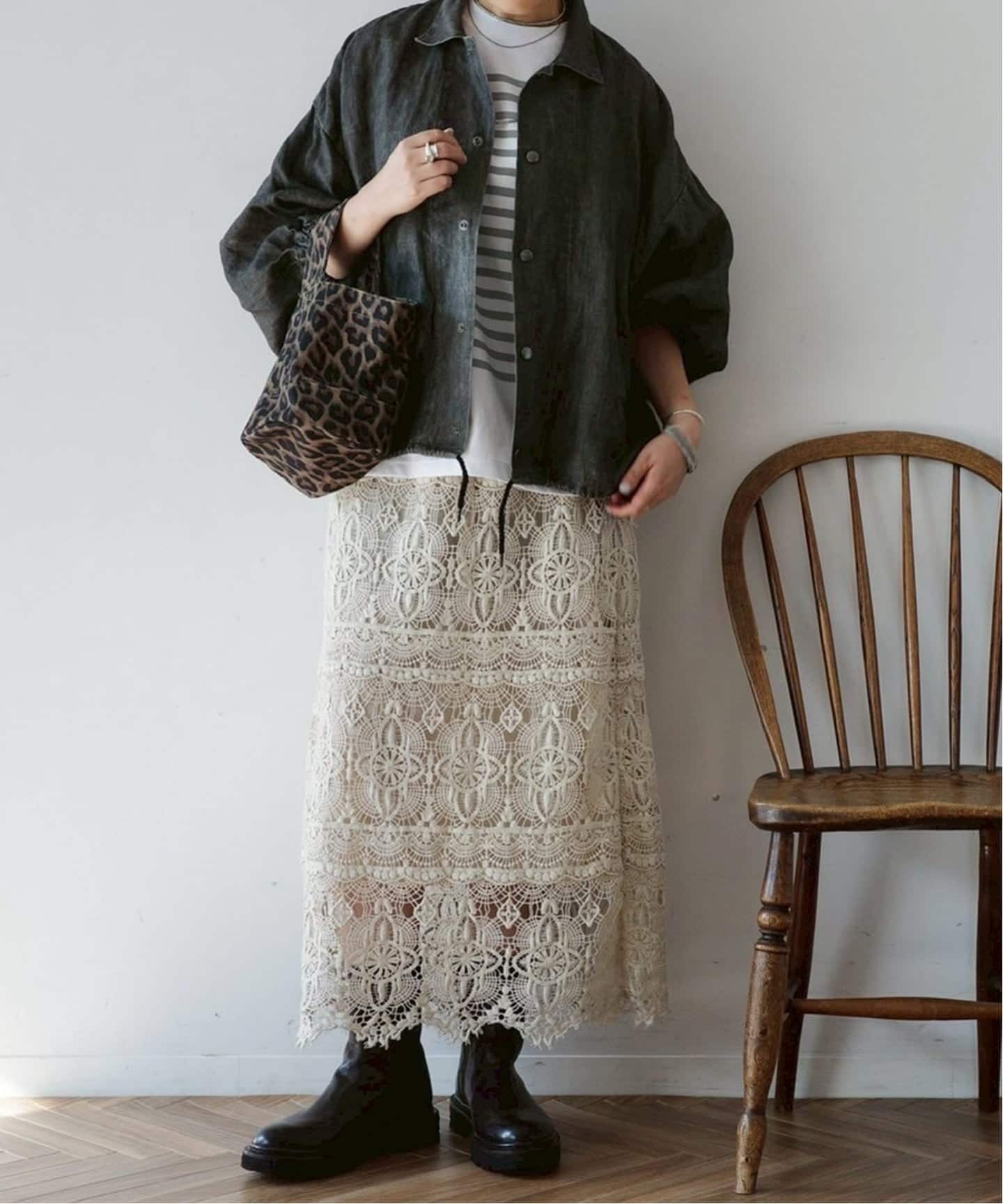 追加予約4》レースMIX スカート（その他スカート）｜journal standard